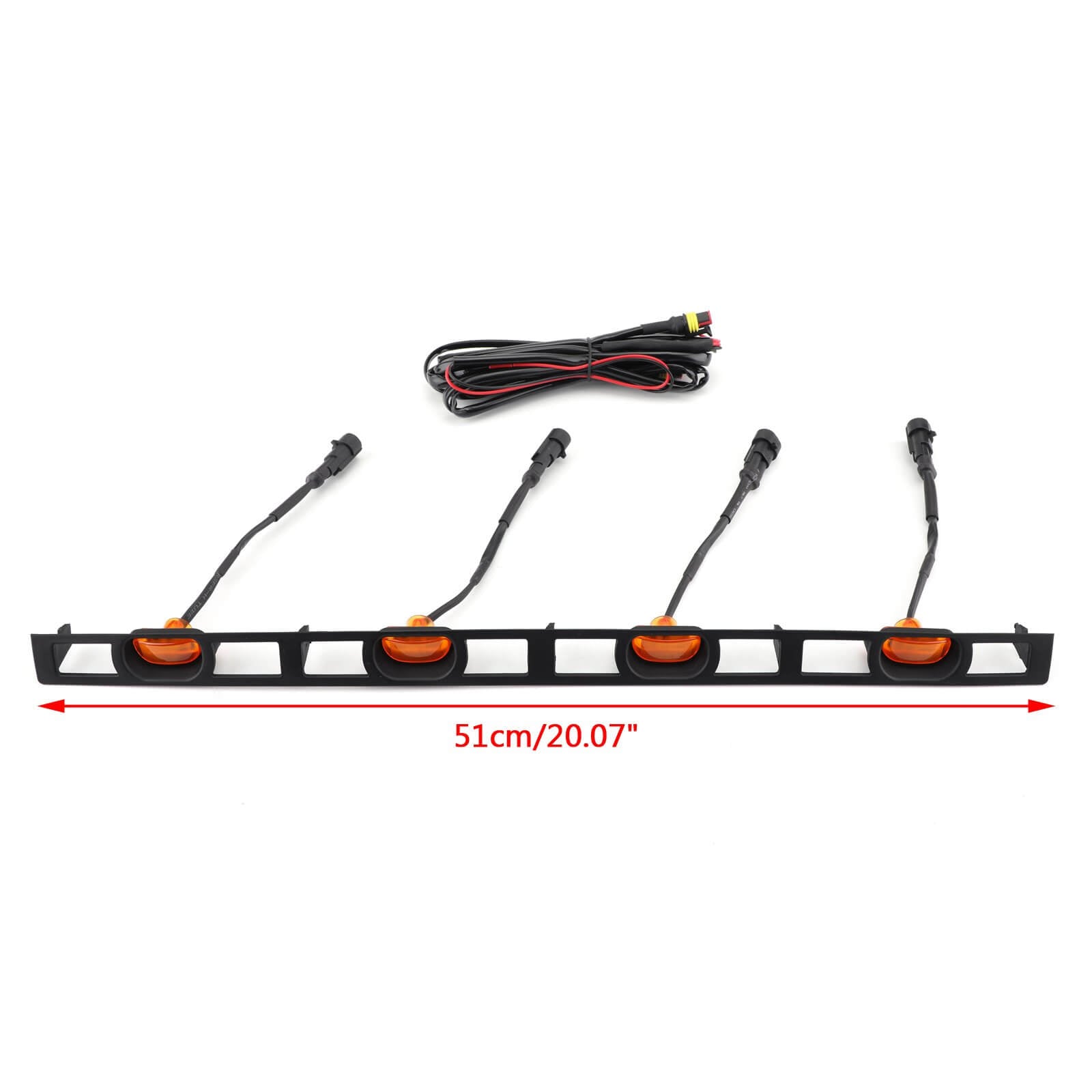 PALASER Tacoma 2012-2015 Grille Amber Light Front Bumper Hood Grille LED Lights 4 Pcs - Image 2