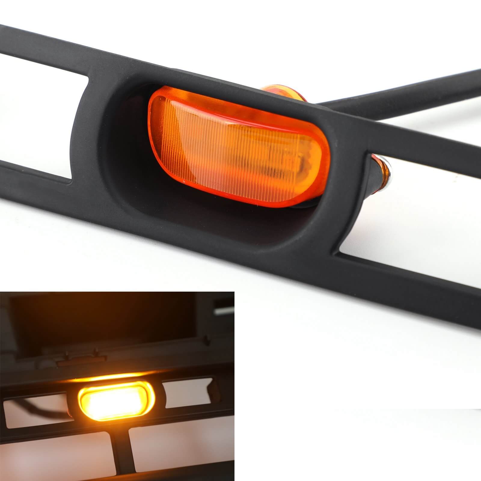 PALASER Tacoma 2012-2015 Grille Amber Light Front Bumper Hood Grille LED Lights 4 Pcs - Image 5