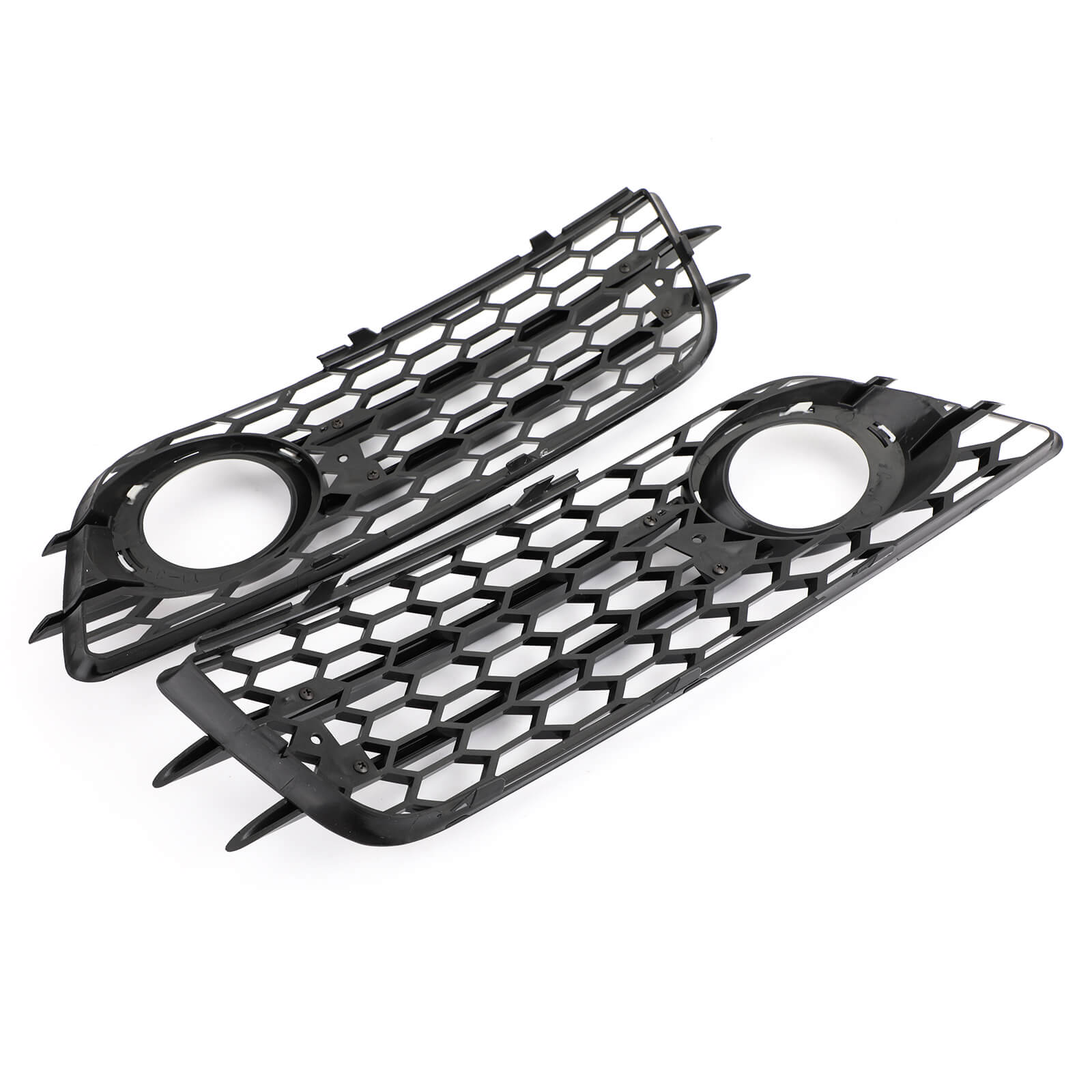 PALASER Audi A4 S-line S4 2008-2012 Sport Version Honeycomb Style Fog Light Grille Bumper - Image 11