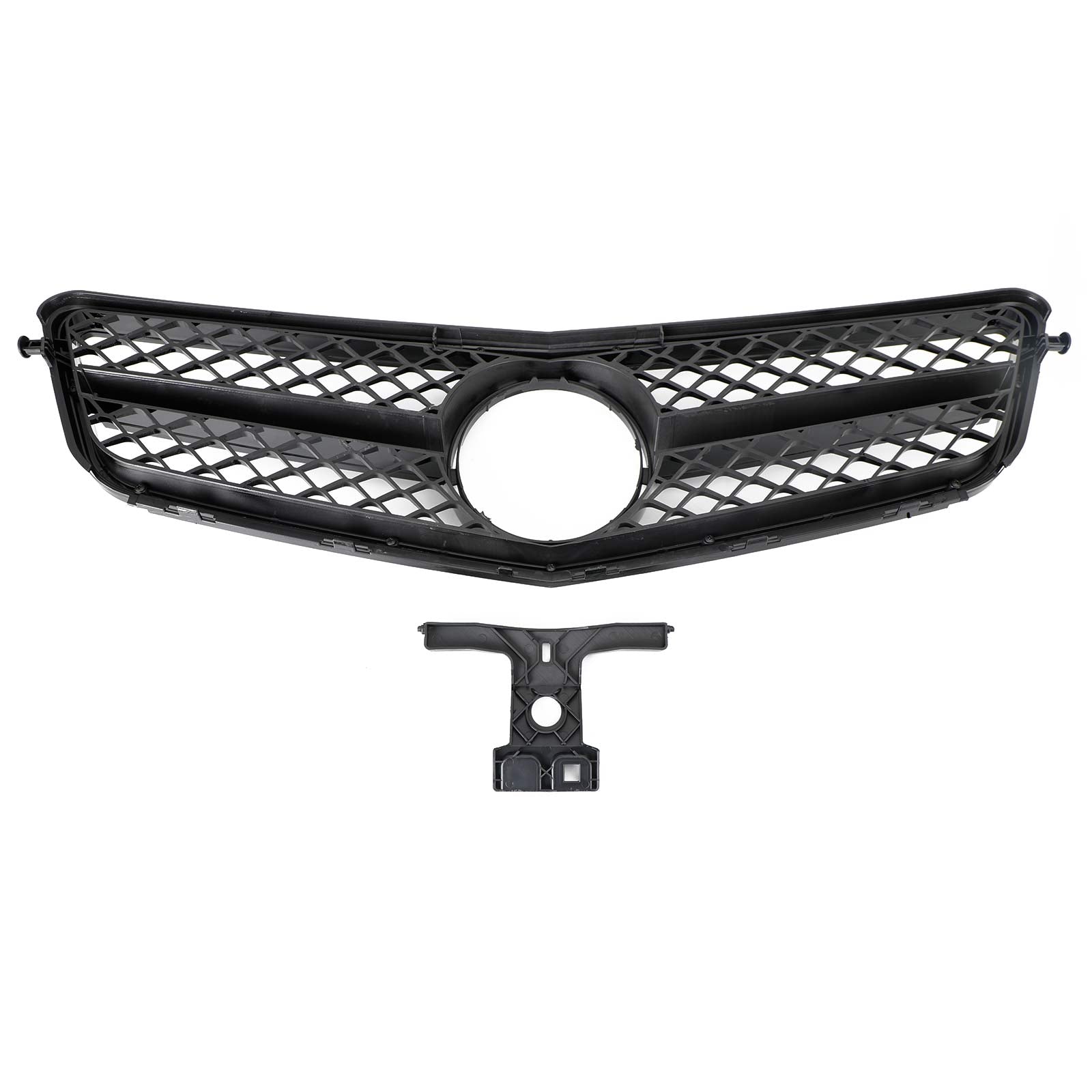PALASER Benz C-class W204 C300 C350 2008-2014 Front Bumper Grille Grill W/led - Image 4