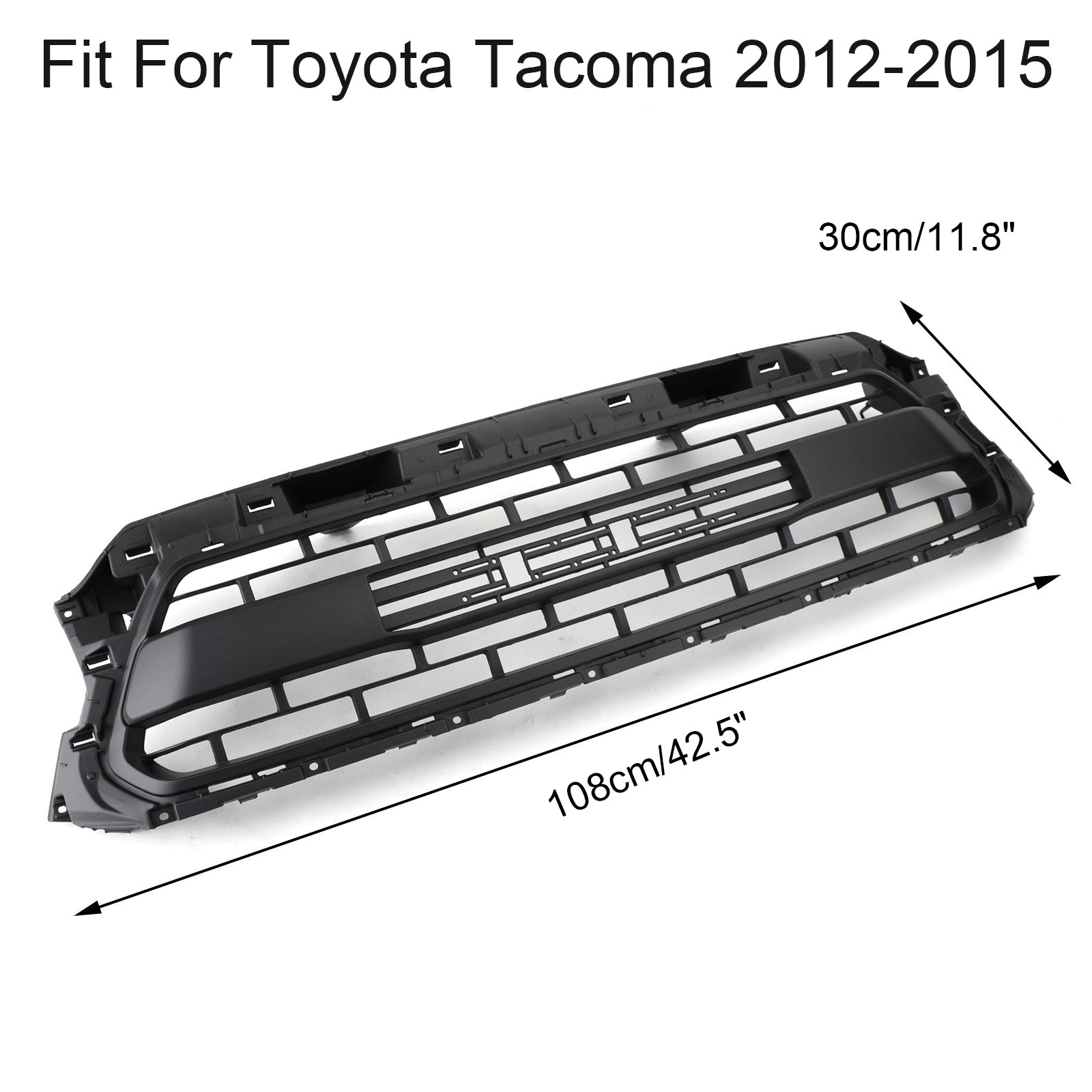 PALASER 2012-2015 Tacoma Trd Pro Toyota Grill PTR54-35150 Honeycomb Grille Replacement + Amber Lights - Image 3