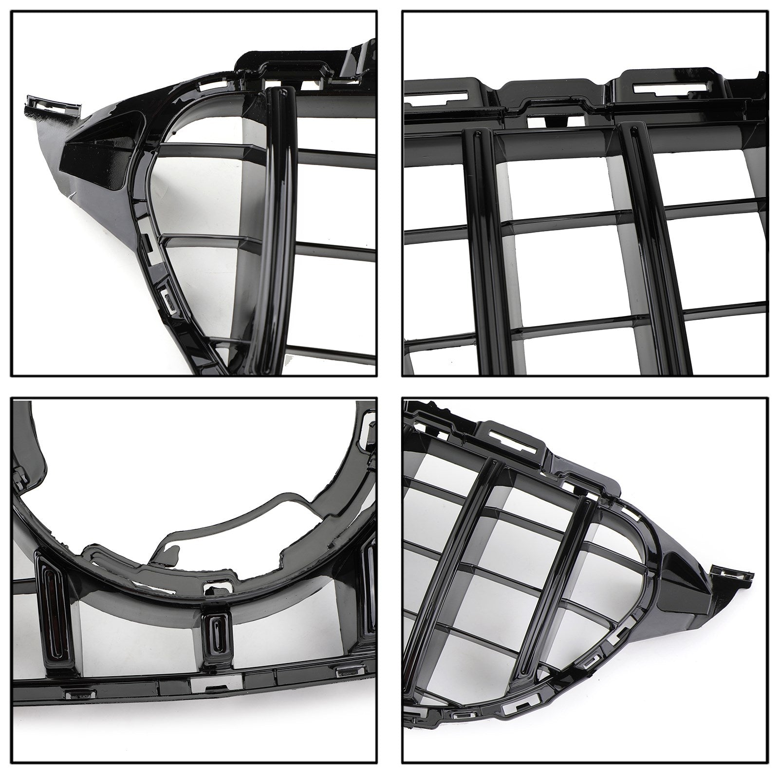 PALASER 2019-2021 Benz W205 C205 A205 Amg Gtr Style Fashion Black Grill Grille W/camera - Image 3