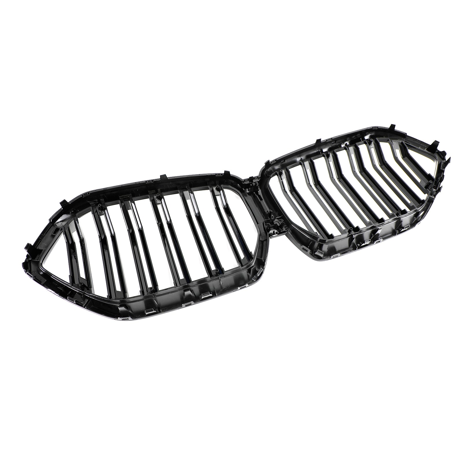 PALASER Front Bumper Grille Grill Fit 2020-2022 BMW X6 G06 M50i W/camera Hole Black - Image 4