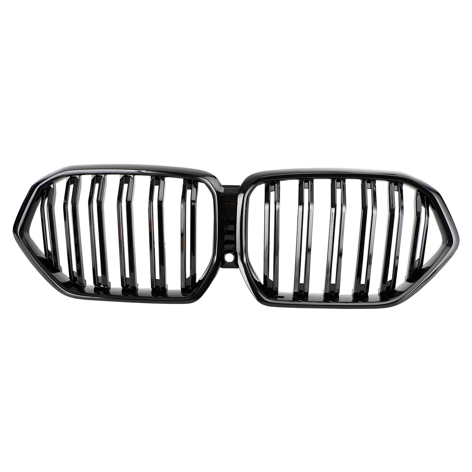 PALASER Front Bumper Grille Grill Fit 2020-2022 BMW X6 G06 M50i W/camera Hole Black - Image 7