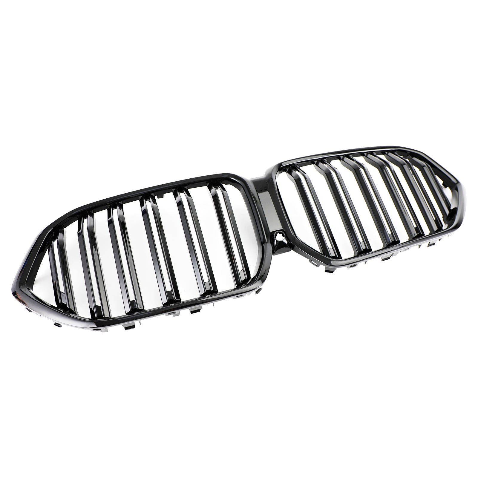PALASER Front Bumper Grille Grill Fit 2020-2022 BMW X6 G06 M50i W/camera Hole Black
