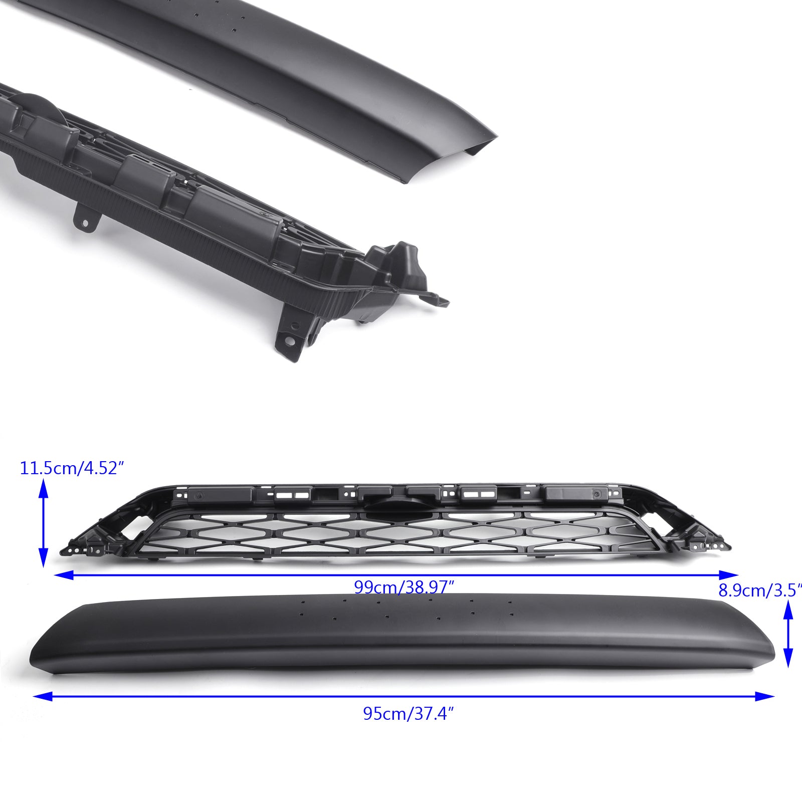 PALASER No Need To Drill Version 2020-2024 4Runner Trd Pro Front Bumper Grille Black Grill Black And Rde For Choose - Image 2
