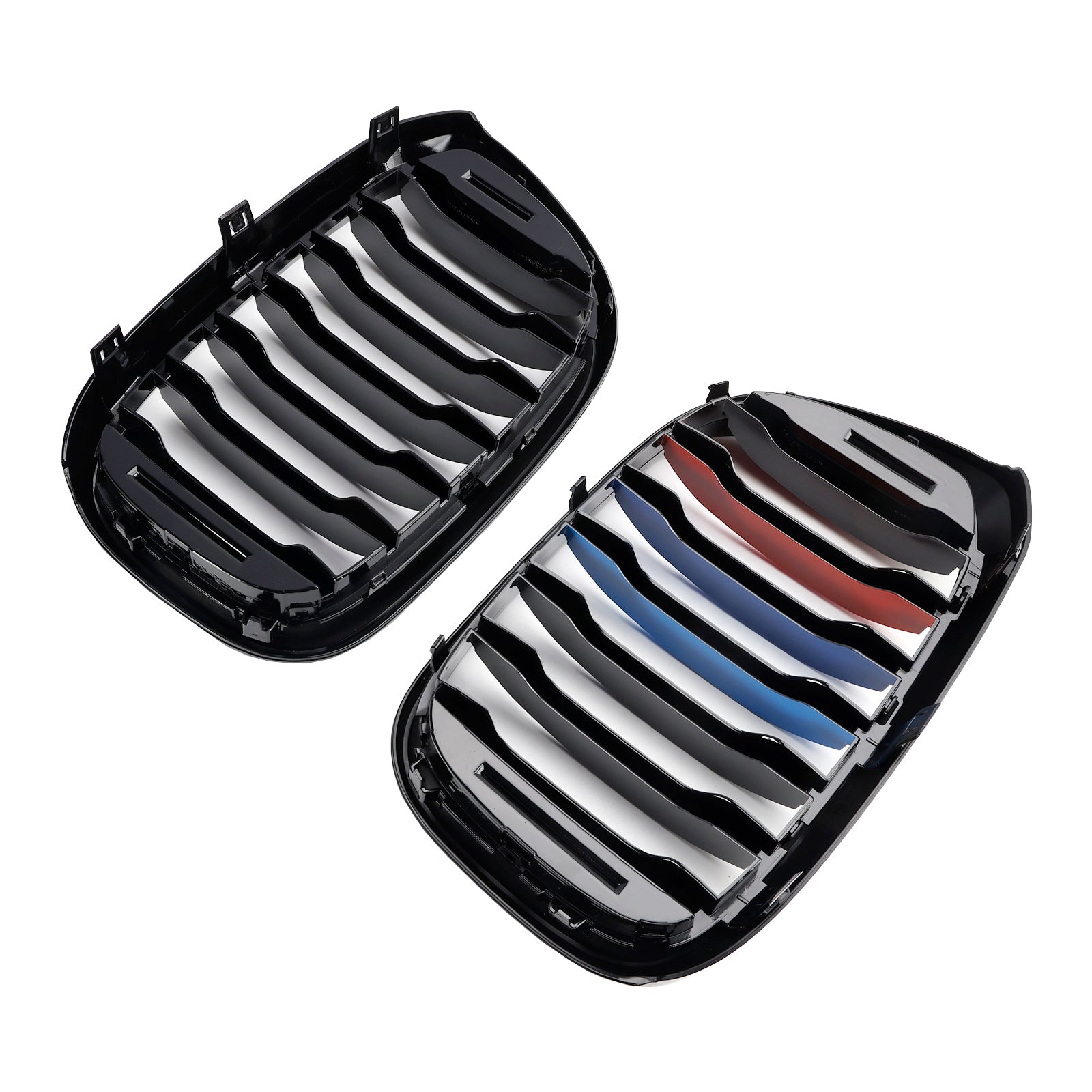 PALASER BMW G01 X3 G02 X4 Pair M-color Kidney Grill Grille 51138469959 Gloss Black - Image 11