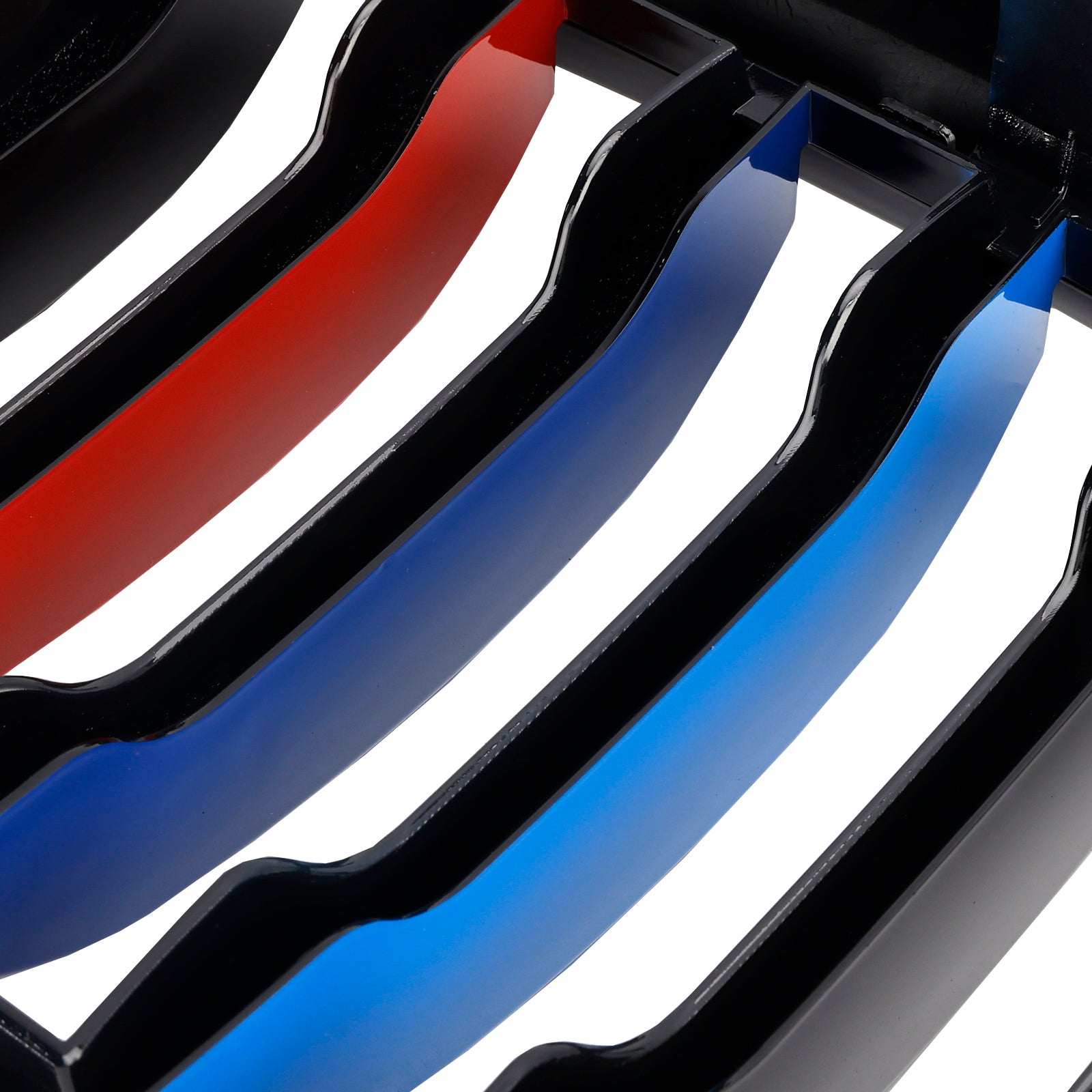 PALASER BMW G01 X3 G02 X4 Pair M-color Kidney Grill Grille 51138469959 Gloss Black - Image 4