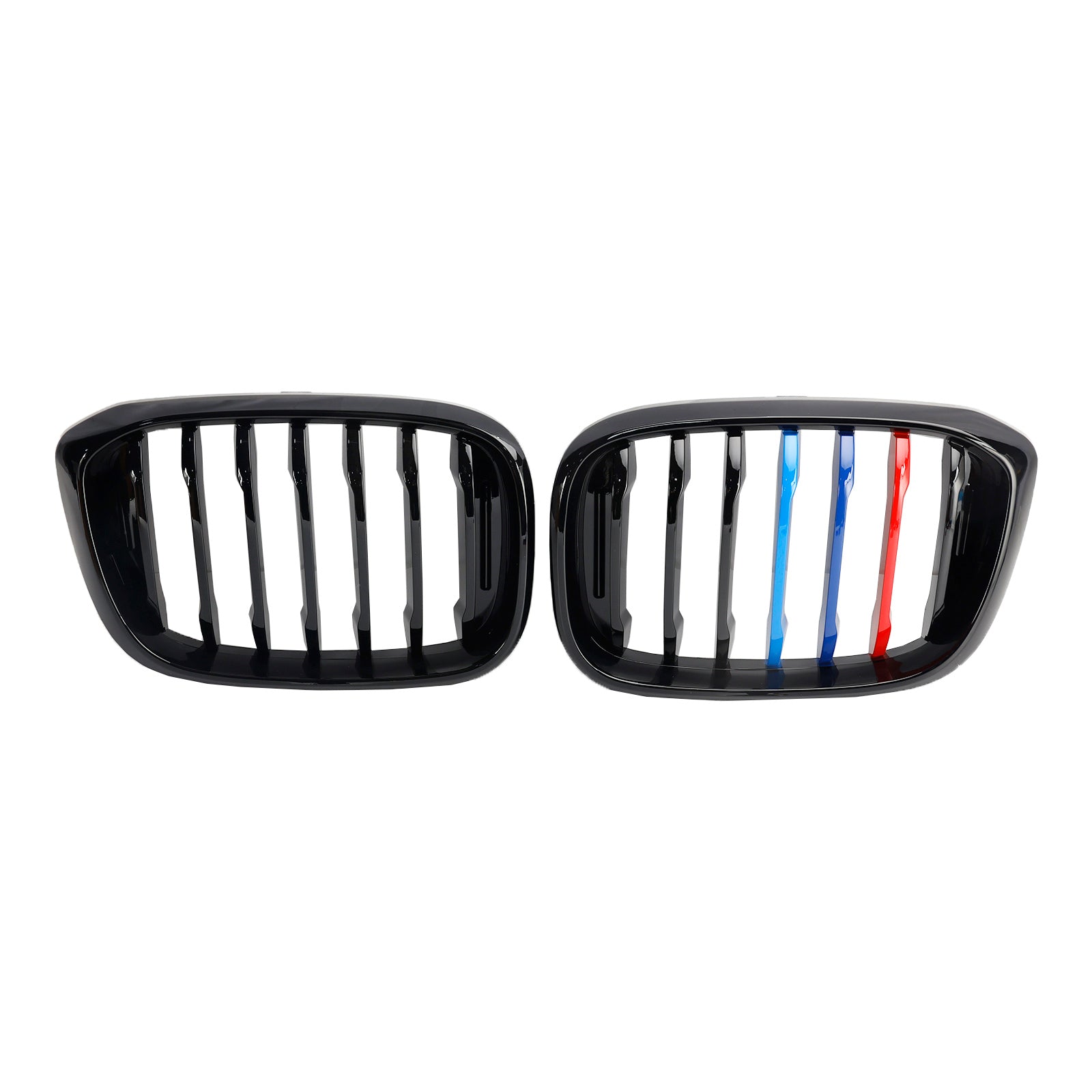 PALASER BMW G01 X3 G02 X4 Pair M-color Kidney Grill Grille 51138469959 Gloss Black - Image 5