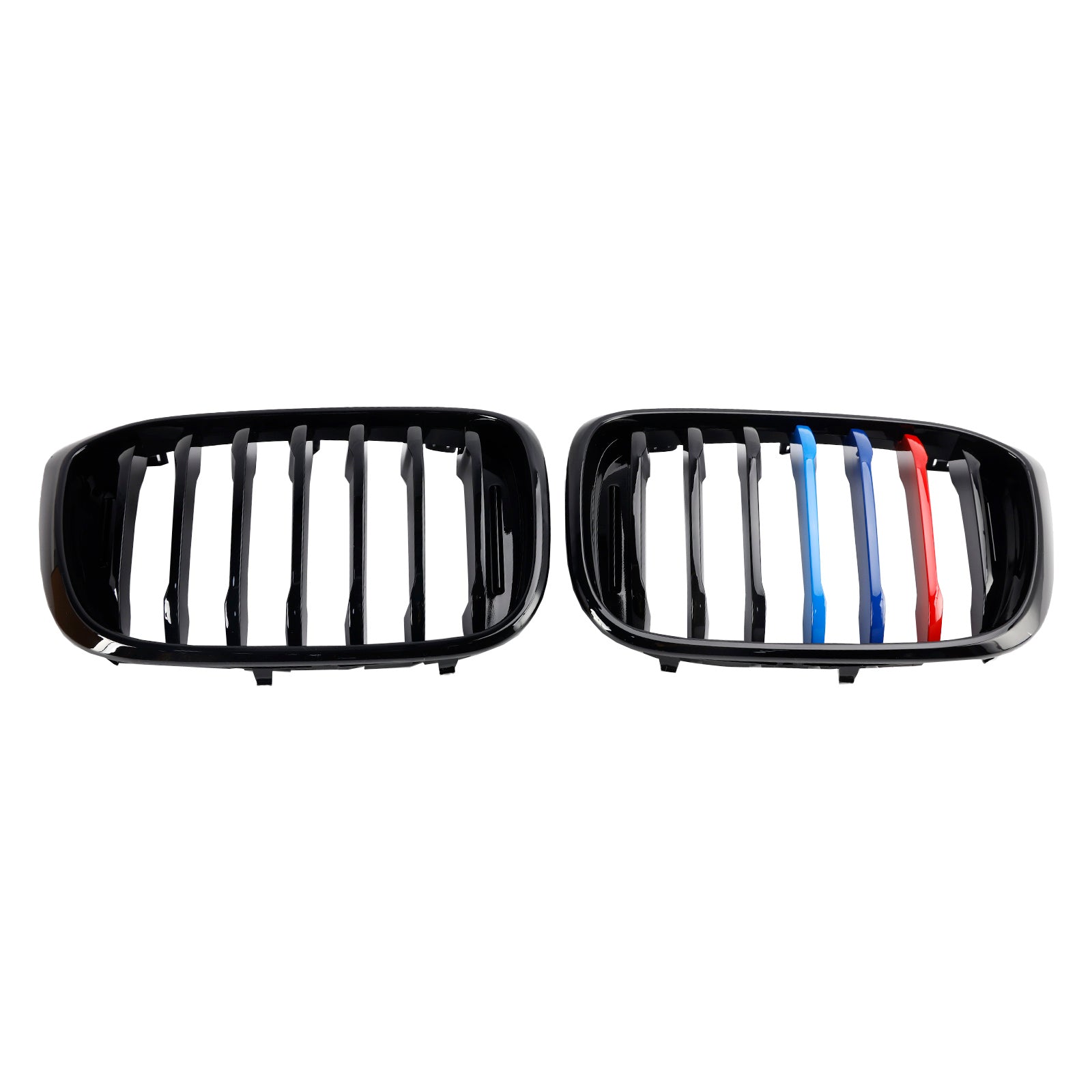 PALASER BMW G01 X3 G02 X4 Pair M-color Kidney Grill Grille 51138469959 Gloss Black