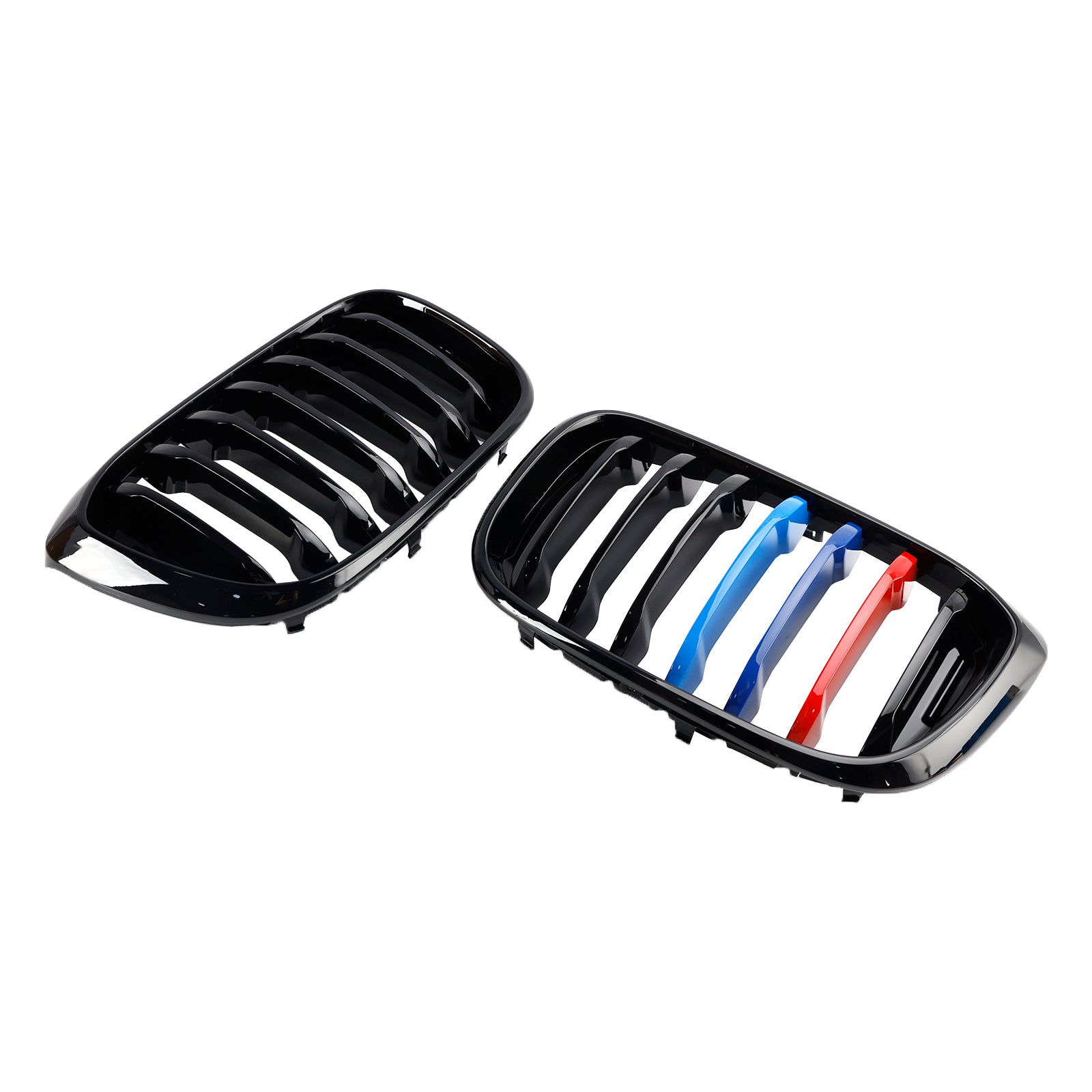 PALASER BMW G01 X3 G02 X4 Pair M-color Kidney Grill Grille 51138469959 Gloss Black - Image 6