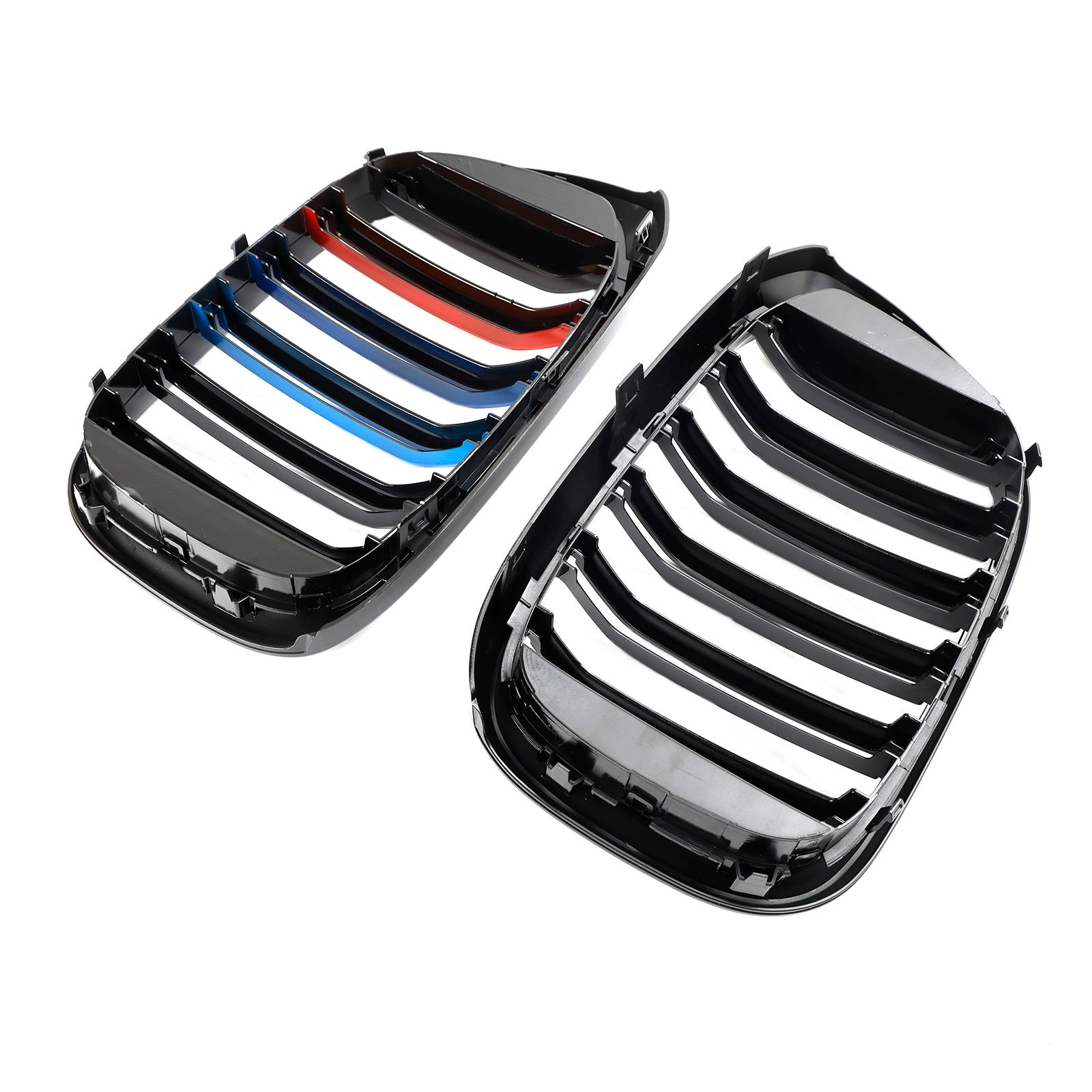 PALASER 2018-2021 BMW G01 X3 G02 X4 2PCS M-color Kidney Grill Grille 51138469959 Gloss Black - Image 11