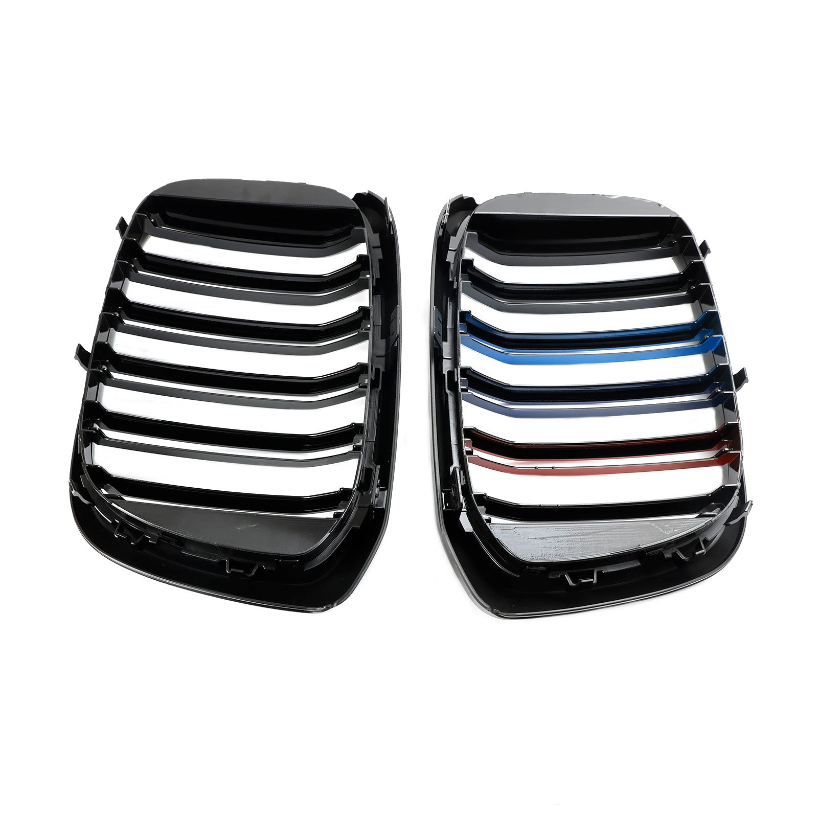 PALASER 2018-2021 BMW G01 X3 G02 X4 2PCS M-color Kidney Grill Grille 51138469959 Gloss Black - Image 12