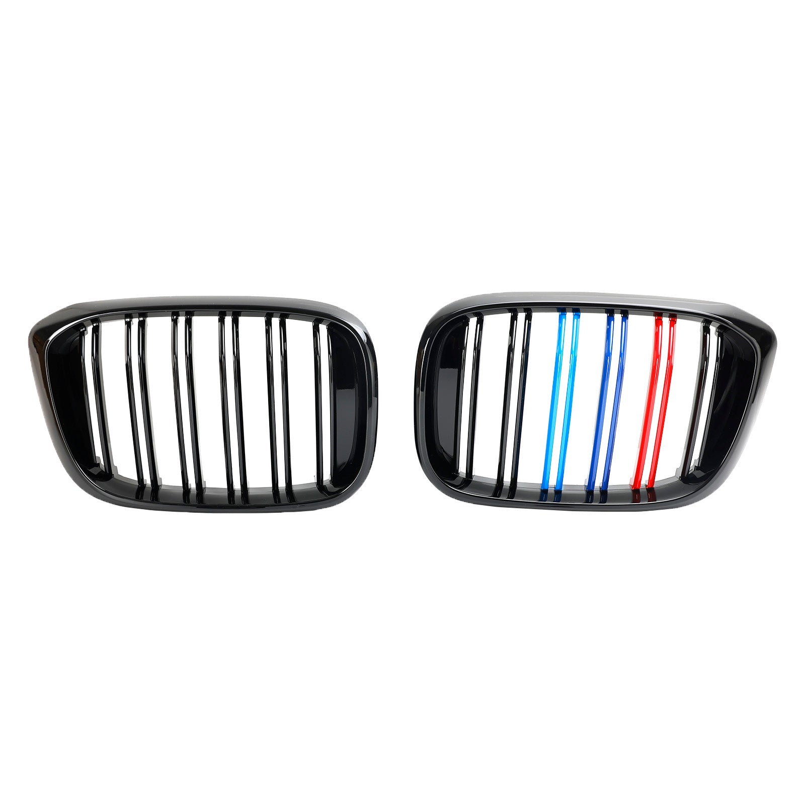 PALASER 2018-2021 BMW G01 X3 G02 X4 2PCS M-color Kidney Grill Grille 51138469959 Gloss Black - Image 14