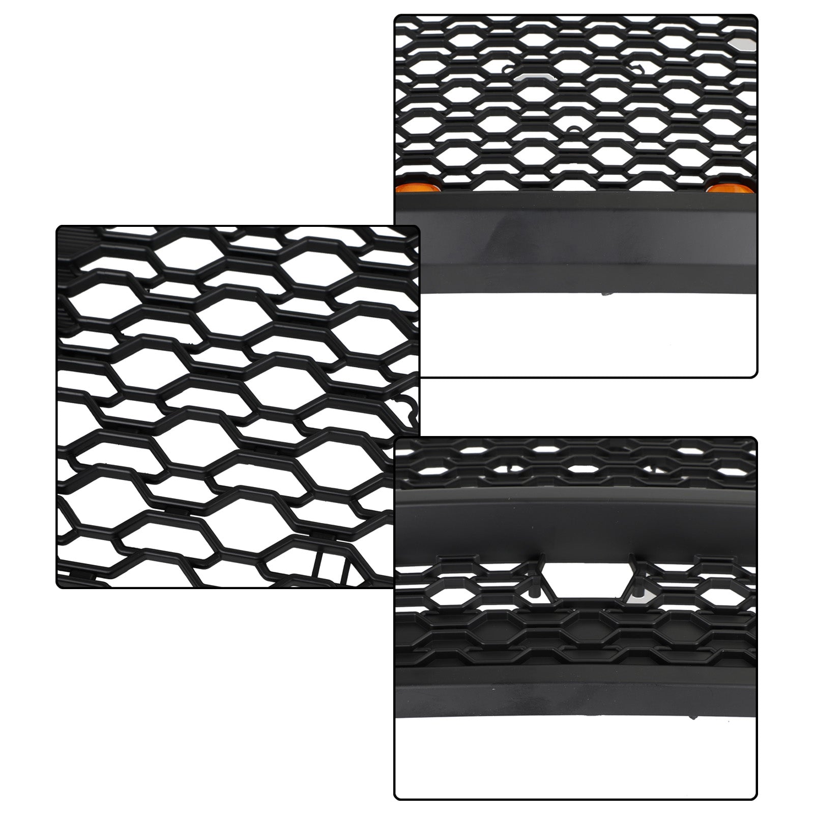 PALASER 2019-2024 Dodge Ram 1500 Trx Style LED Honeycomb Front Upper Hood Grille - Image 5