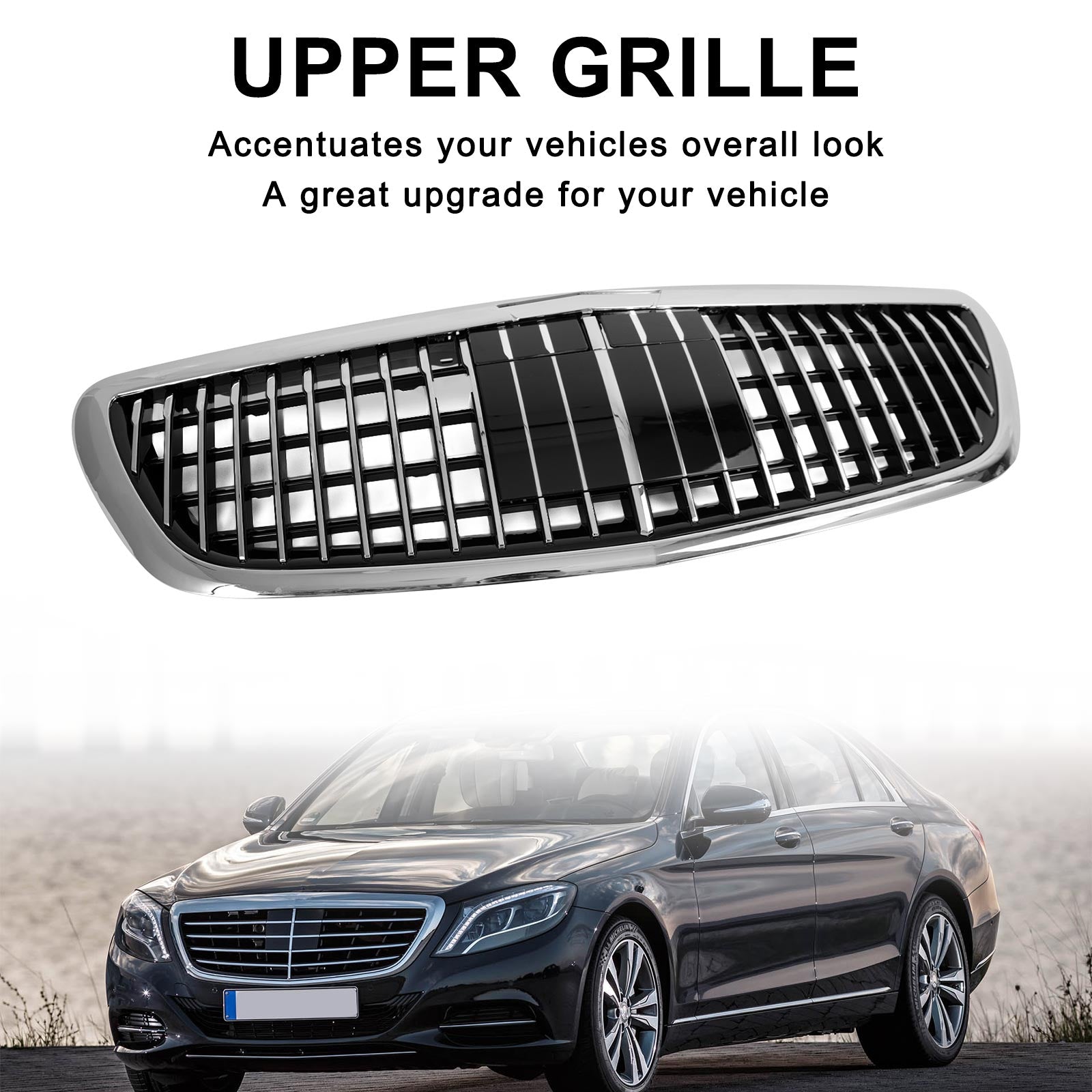 PALASER 2014-2020 Benz W222 S-class S680 S400 S450 S500 S550 S560 S600 S650 Maybach Style Grille With Acc