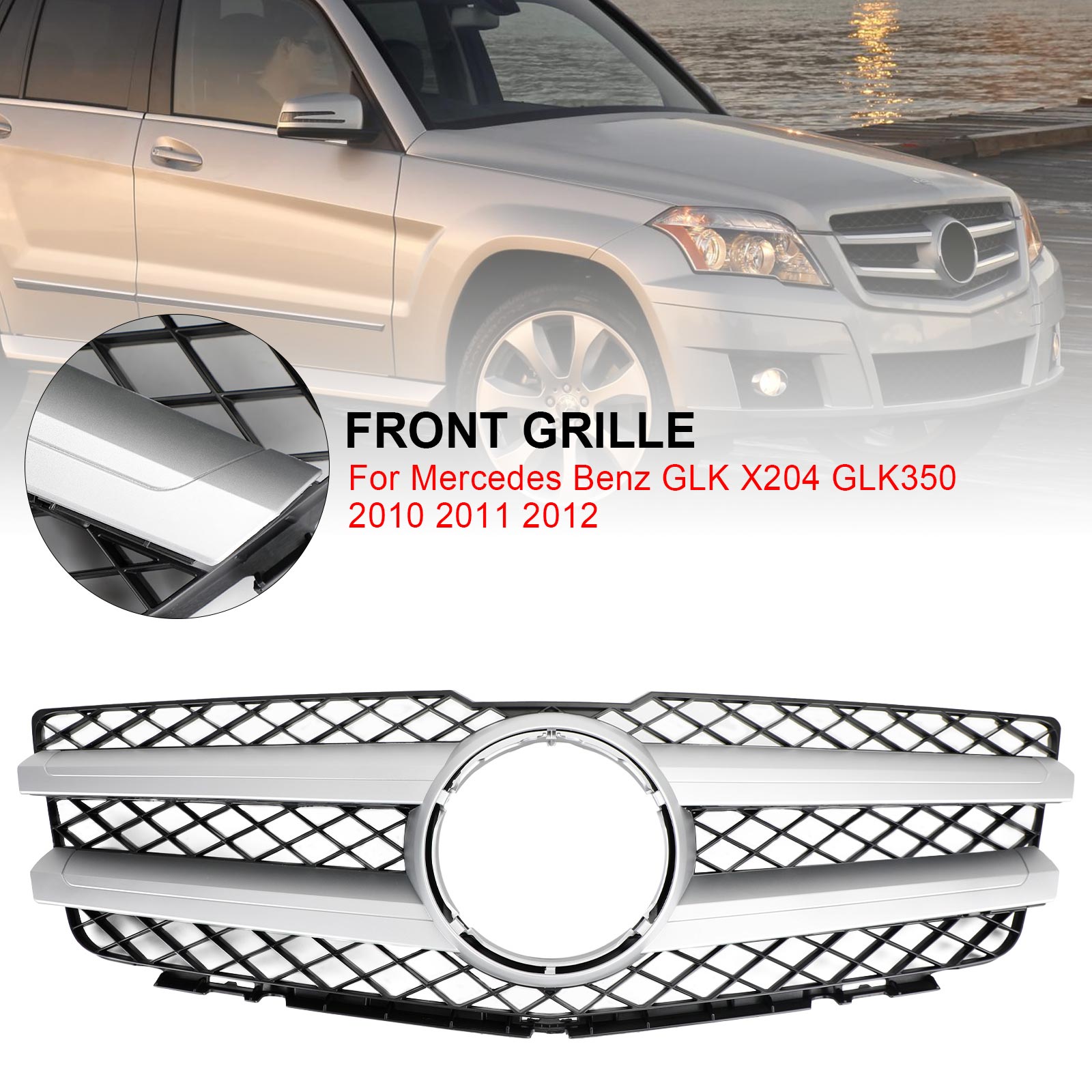 PALASER 2008-2012 Benz Glk X204 GLK350 2048800283 Front Hood Bumper Grill