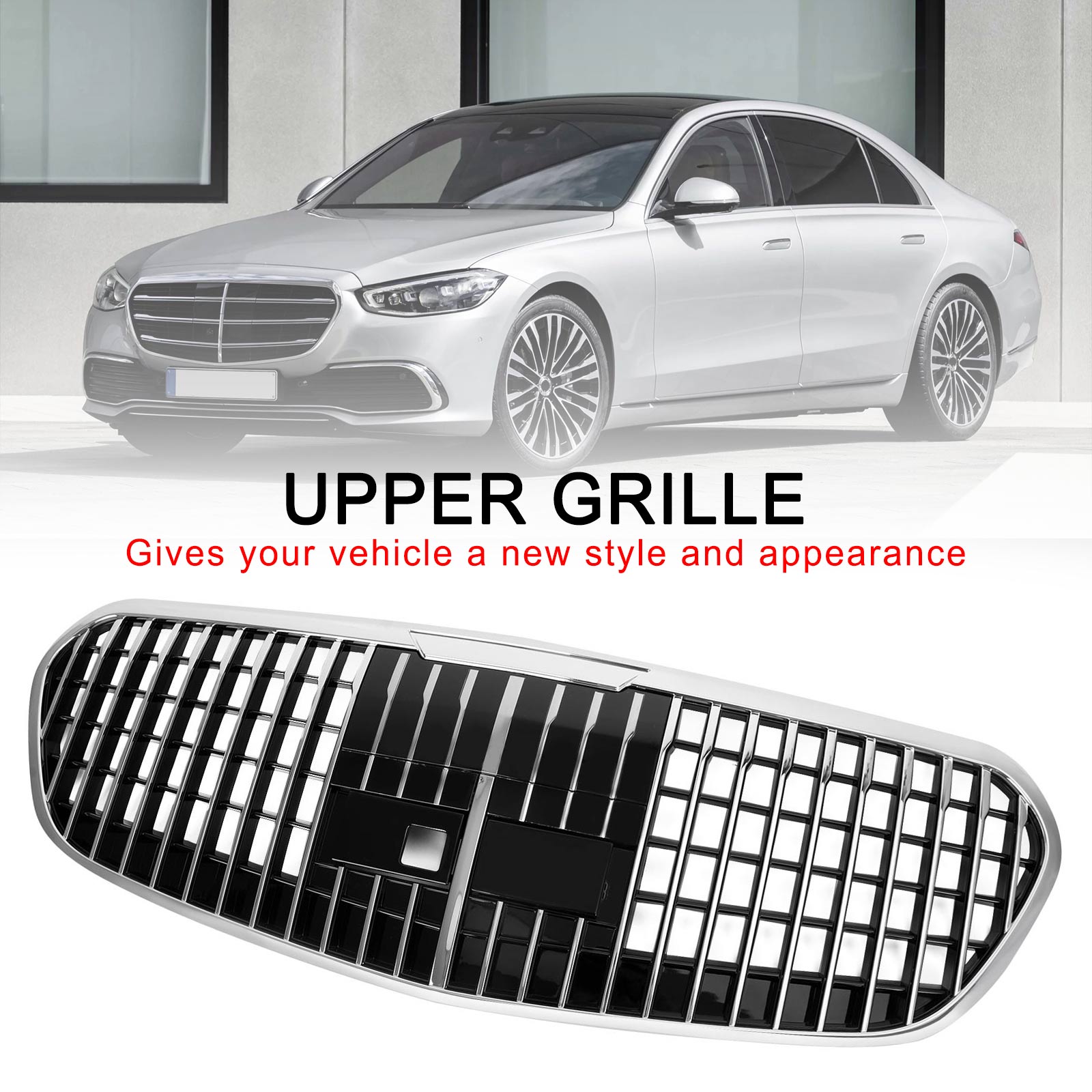 PALASER 2021-2023 Benz S-class W223 S450L S500 S580 Maybach Style SKD0062 Grille Mercedes Grill - Image 2