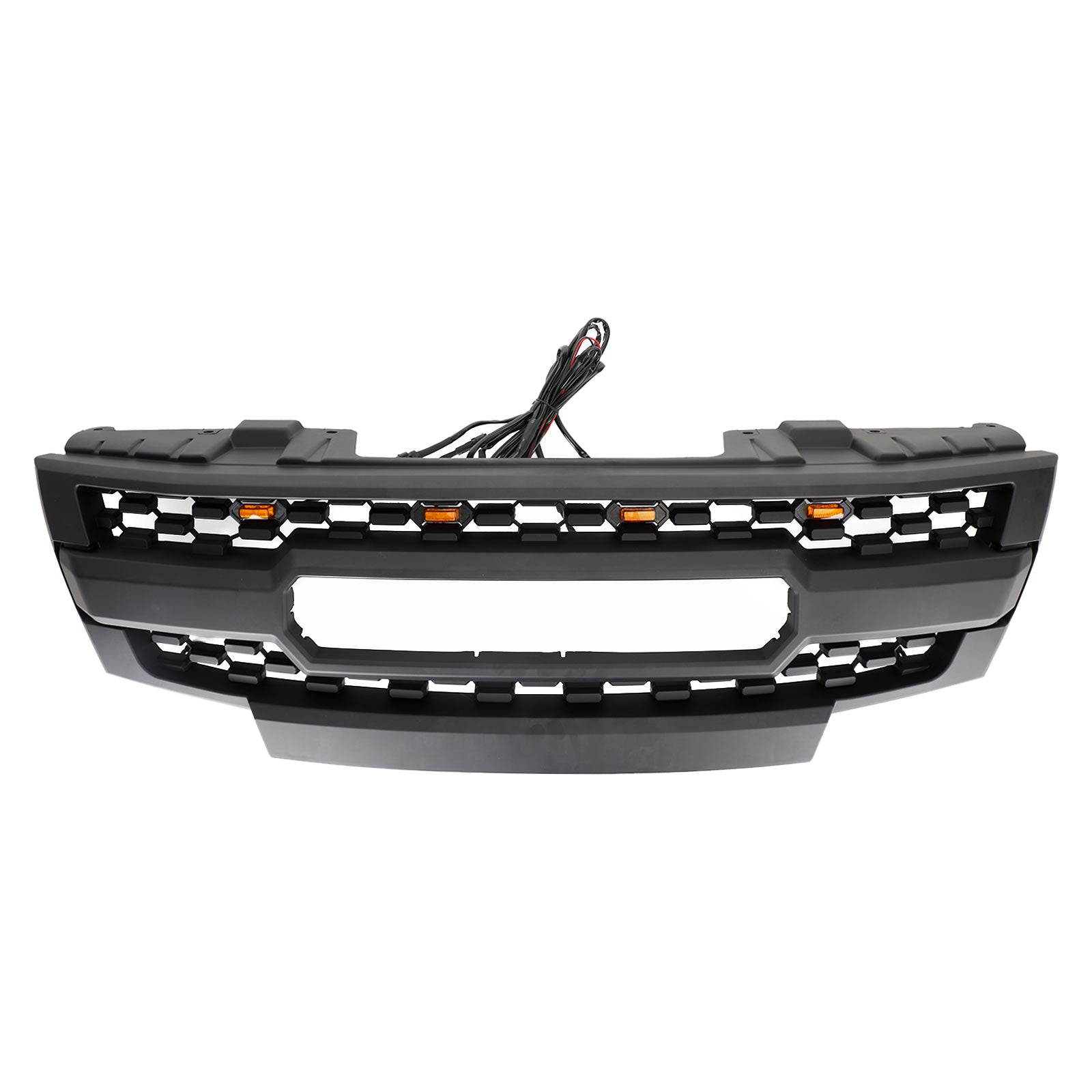 PALASER 2009-2016 Nissan Frontier W/led Lights Black Front Bumper Grill Replacement