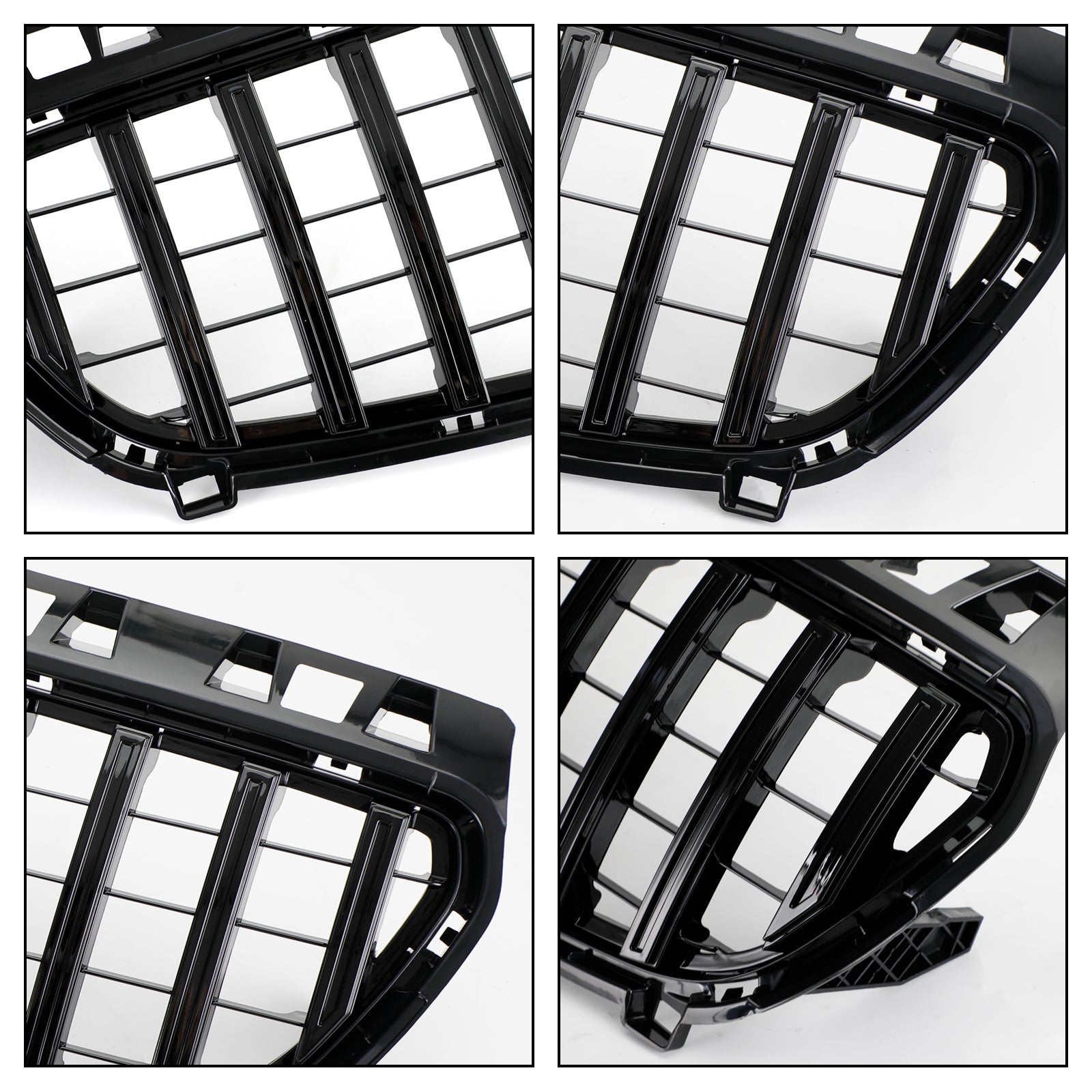PALASER 2013-2015 Benz W176 A-class Front Bumper Grille Grill Gloss Black - Image 9
