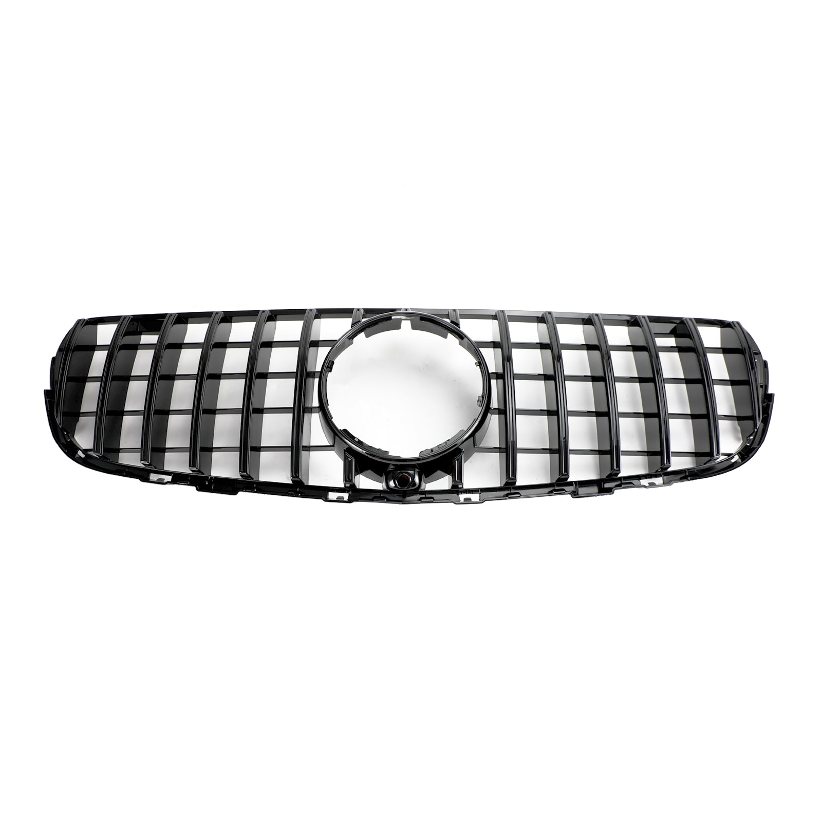 PALASER 2015-2019 Benz W253 Glc-class GLC300 GLC350 Front Bumper Grille Gloss Black Grill With Camera Hole - Image 4
