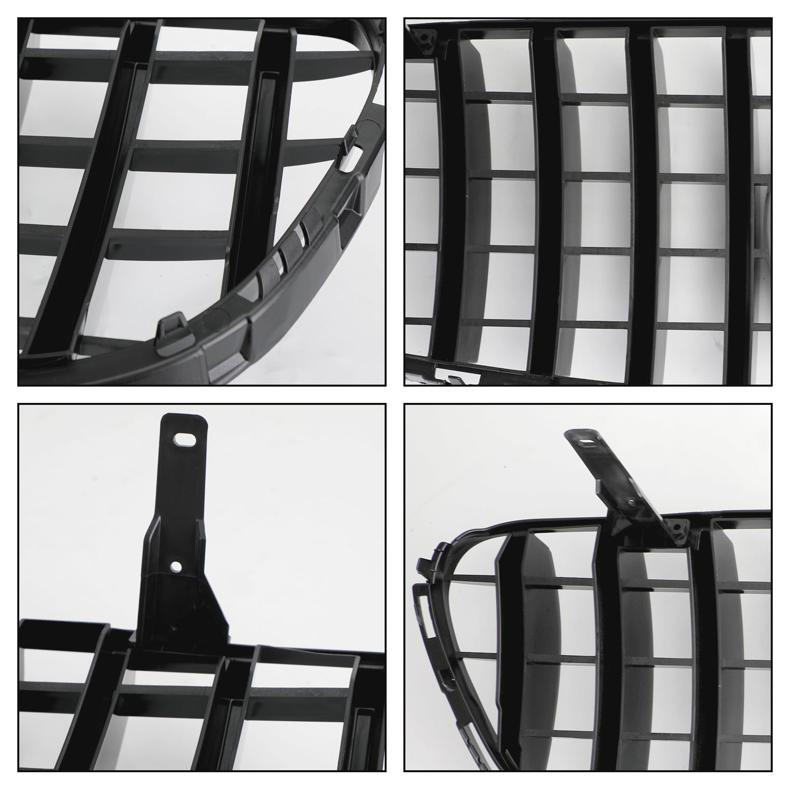 PALASER 2015-2019 Benz W253 Glc-class GLC300 GLC350 Front Bumper Grille Gloss Black Grill With Camera Hole - Image 6