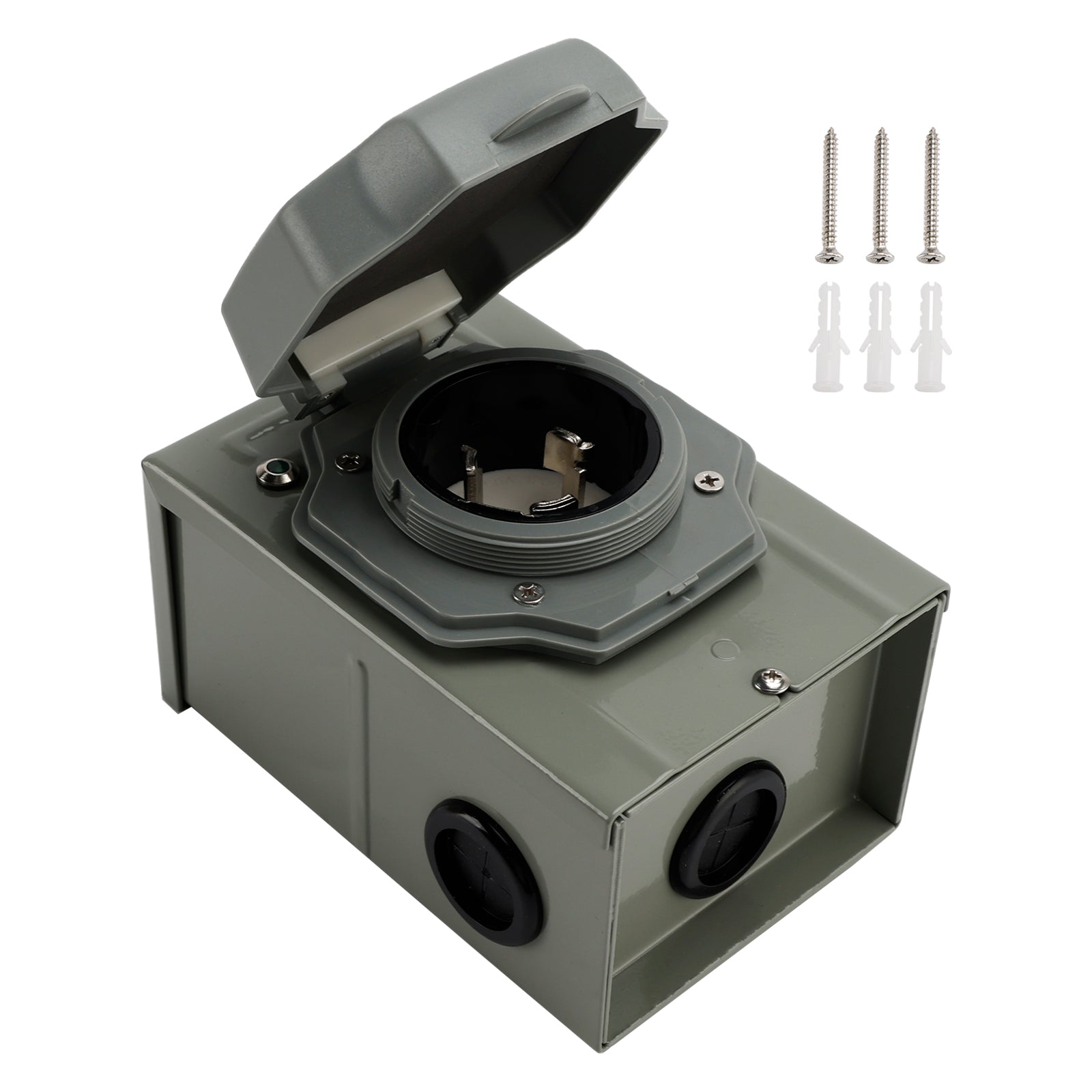 PALASER Rv 50 Amp Power Inlet Box Outdoor Receptacle 3 Prong Locking Plug With LED Light - Image 20