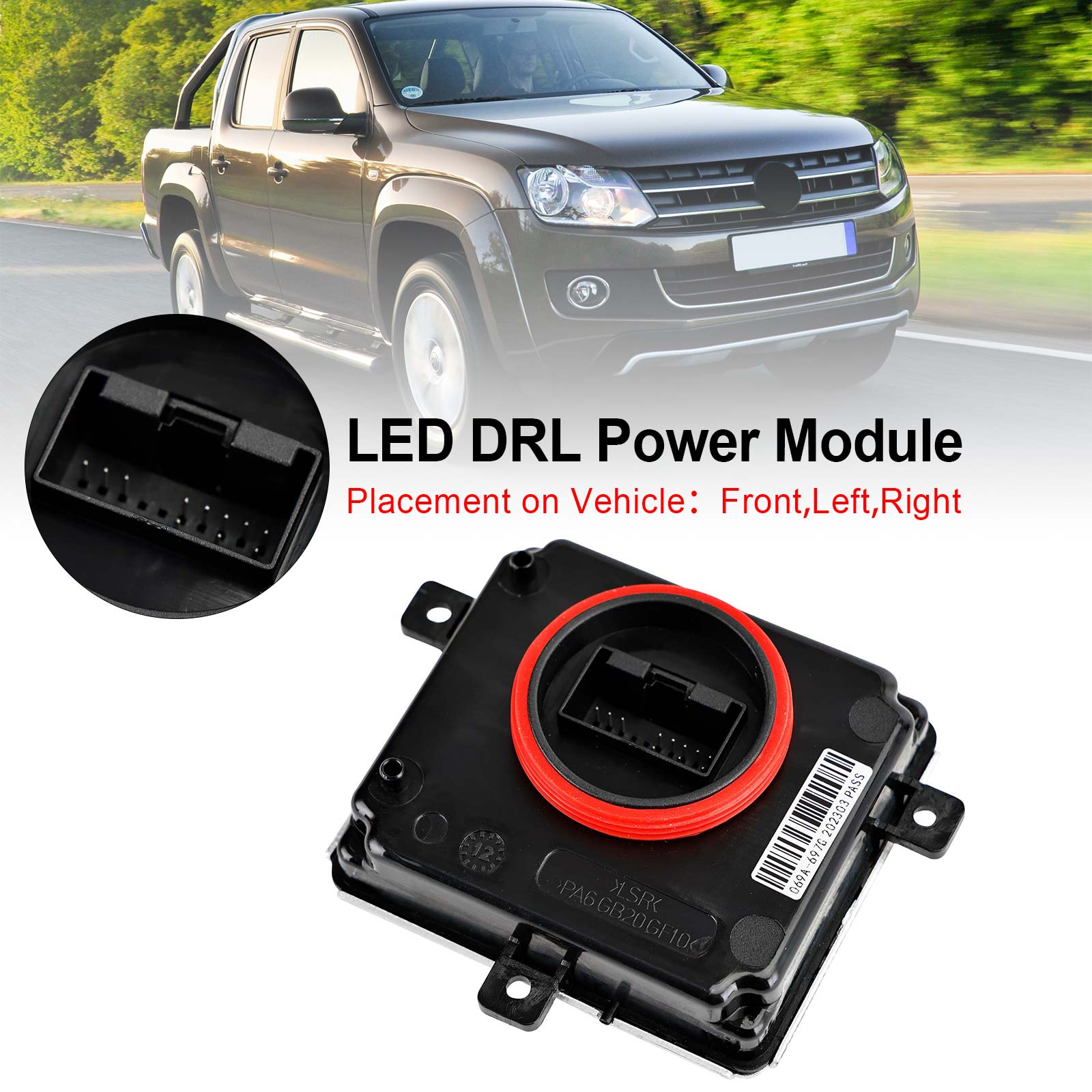 PALASER 2014-2017 Vw Polo MK5 5 V 6C Facelift 4G0907697A LED Drl Power Module - Image 7