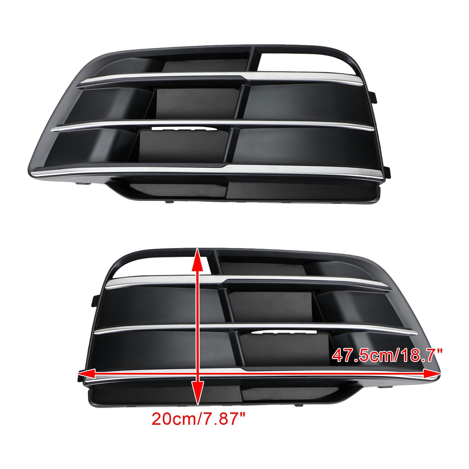 PALASER 18-22 Audi SQ5 Q5 Sline Front Bumper Grille Grill 80A807679MRU6 AU8076799 - Image 2