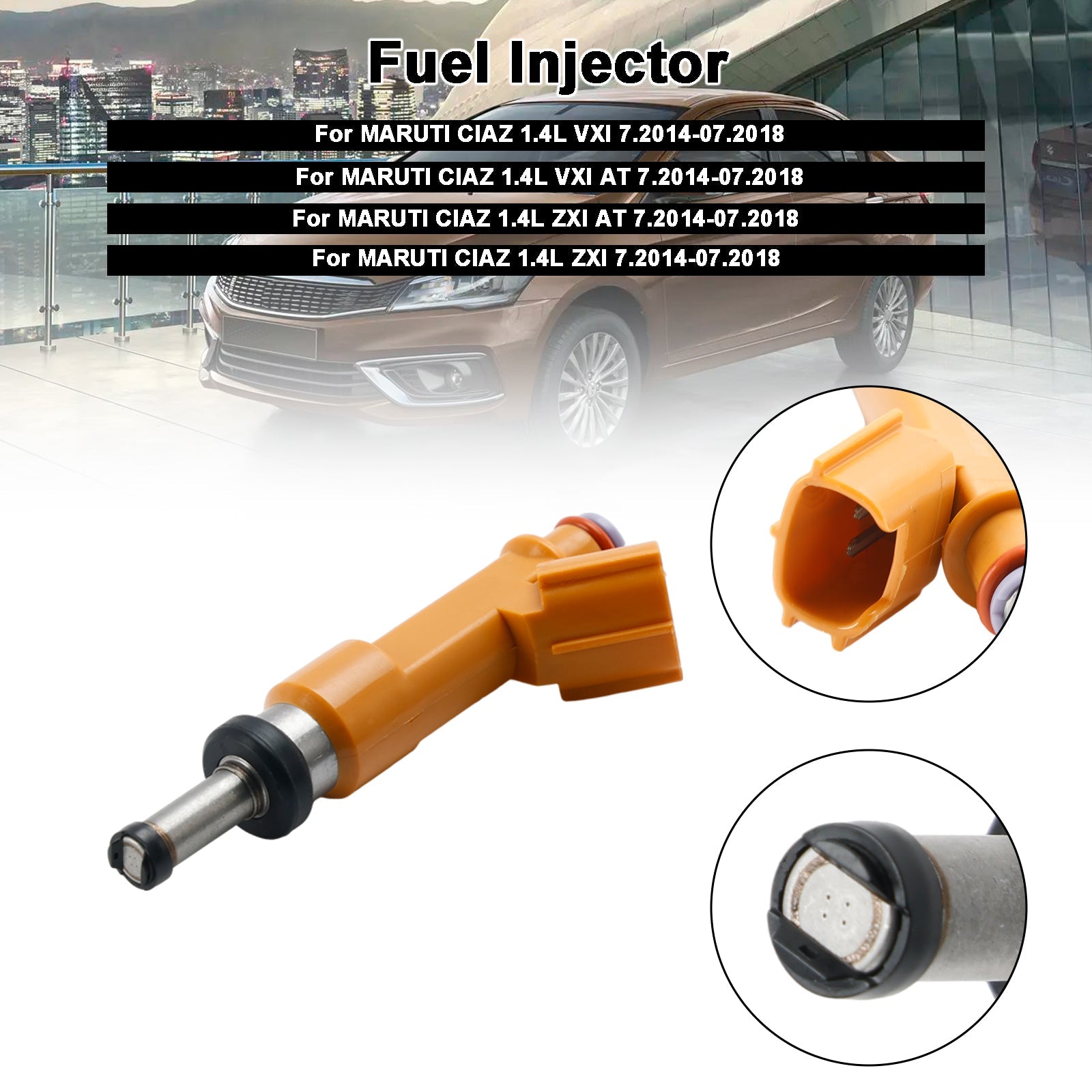 PALASER 10.2014-11.2017 Maruti Swift Dzire 2nd Gen 1.2L Fuel Injectors 15710M83P00 - Image 6