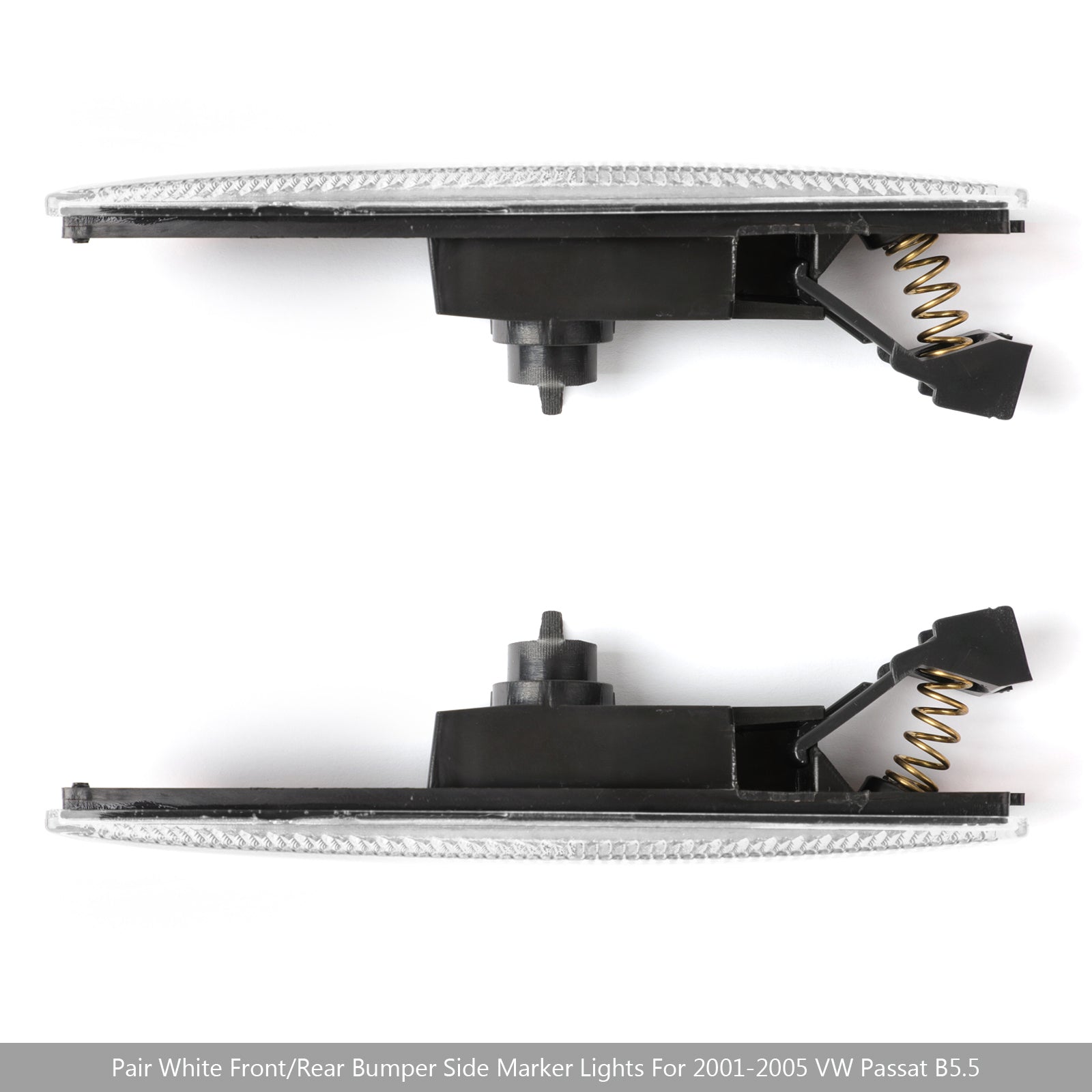 PALASER 2001-2005 Vw Passat B5.5 Pair White Front Bumper Side Marker Lights
