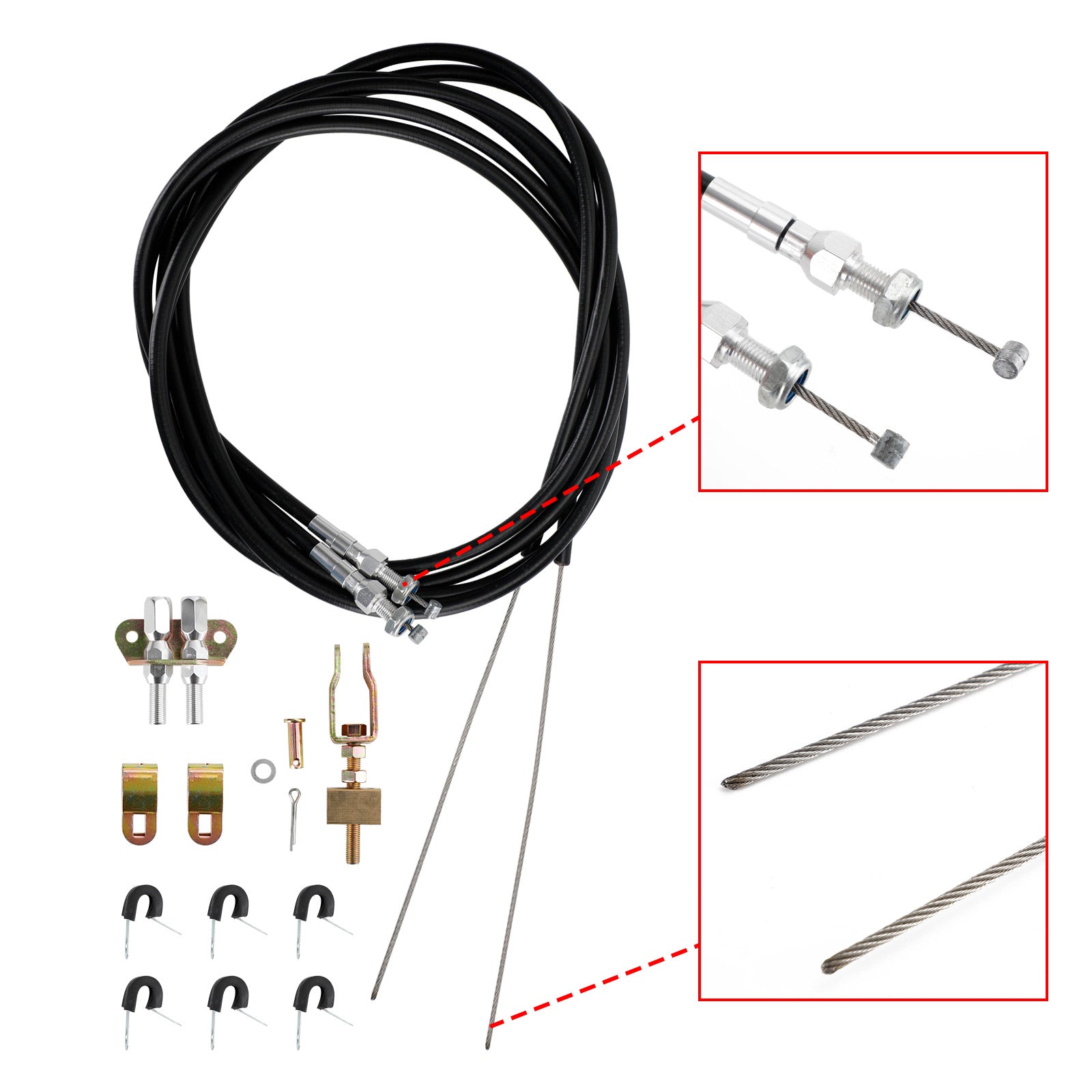 PALASER Wilwood 330-9371 Cpp Universal Rear Parking Brake Emergency E-brake Cable - Image 10