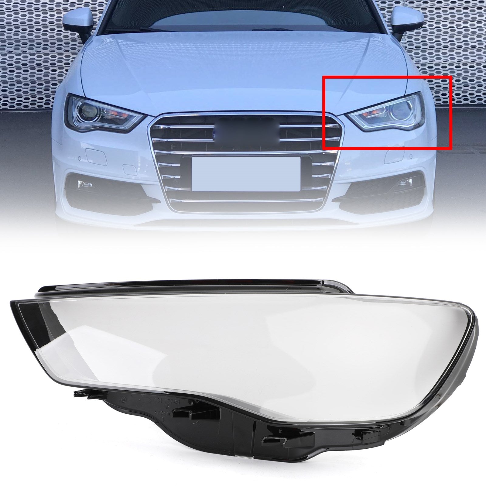PALASER 2013-2016 Audi A3 8V0941004 8V0941003 Left&right Headlight Cover Headlamp Lens Clear - Image 8