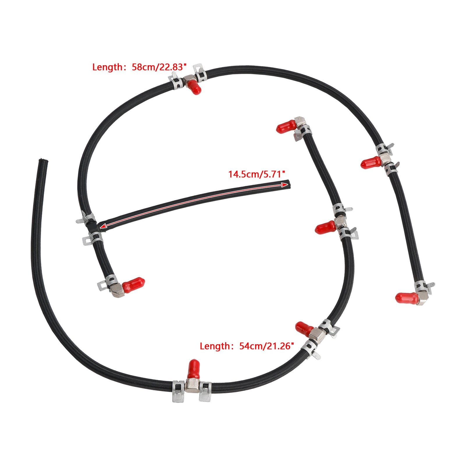 PALASER 2004-2010 Duramax Diesel Truck Engines 6.6L Fuel Injector Return Line Kit 97328733 8973287331 - Image 2