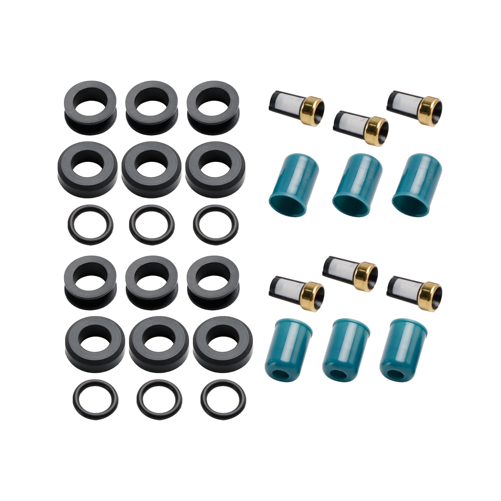 PALASER 1988-1995 Toyota 4 Runner 3VZE Truck Fuel Injector Repair Seal Rebuild Kit 4-319 - Image 8