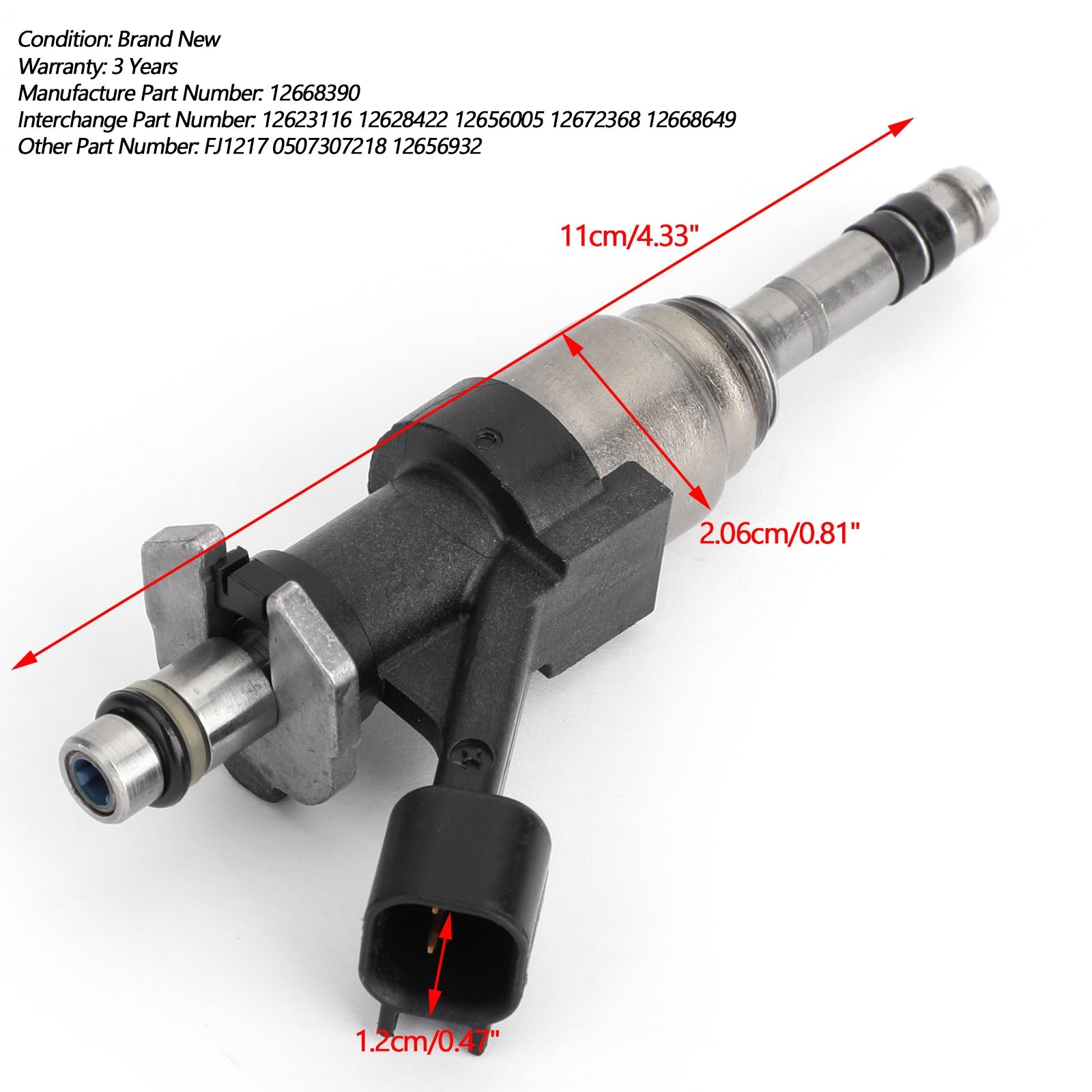 PALASER 2015-2017 GMC Yukon Xl 5.3L V8 8PCS Fuel Injectors 12668390 12623116 12628422 12656005 12672368 12668649 - Image 2