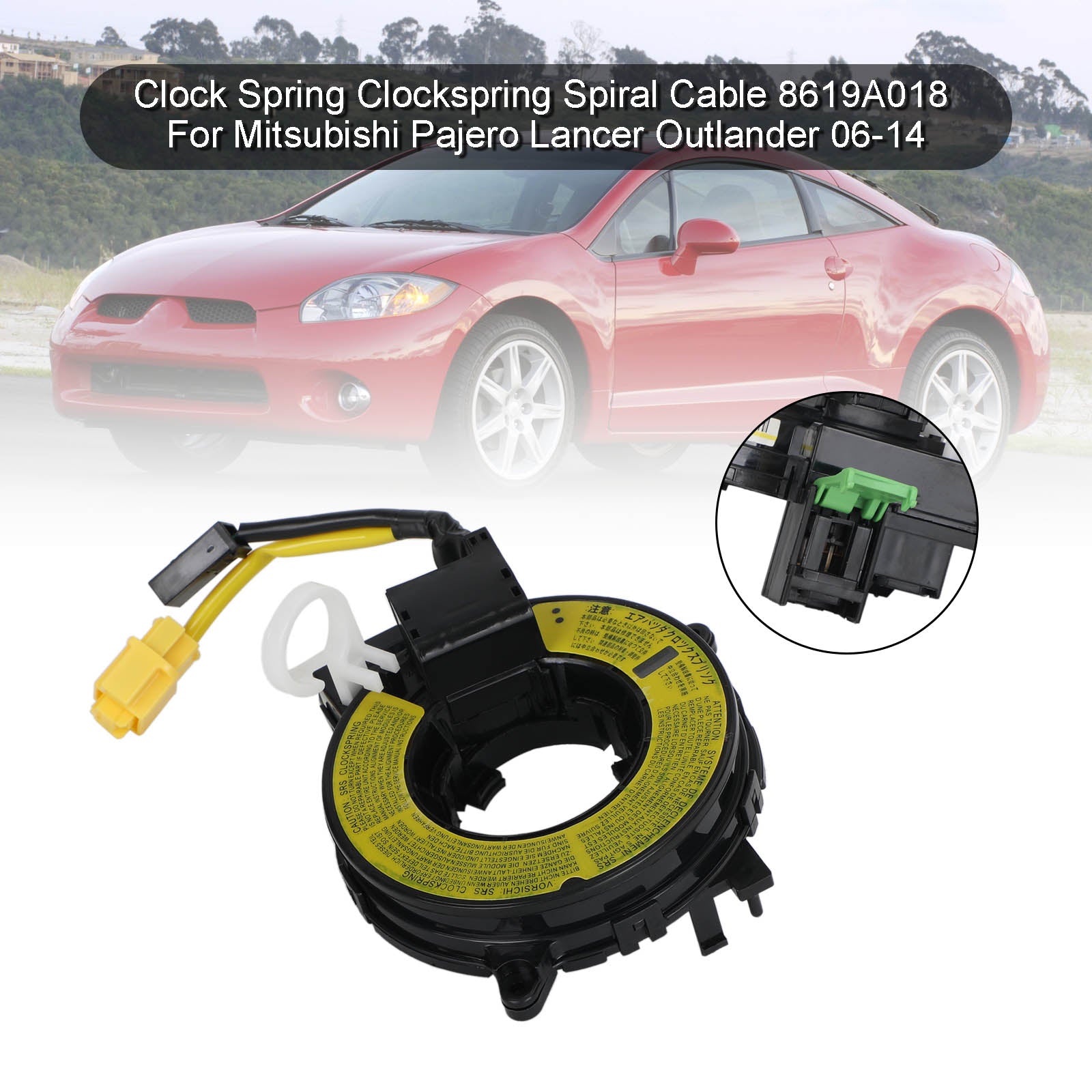PALASER Mitsubishi Lancer 2006-2013 Clockspring Spiral Cable 8619A018 A0153A0017 - Image 5