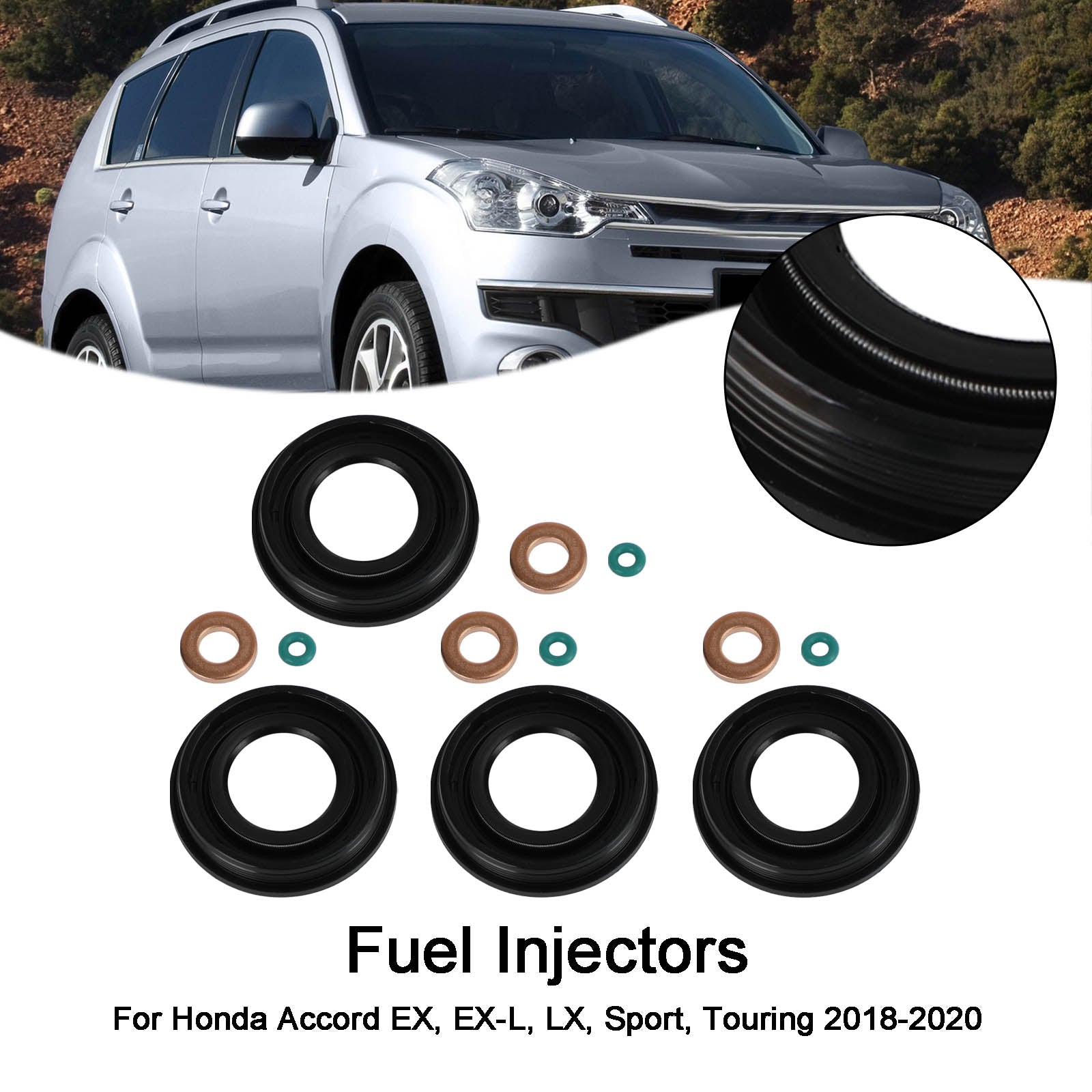 PALASER 2006-2014 Ford Transit MK7 2.2 / 2.4 / 3.2 Tdci 4PCS Injector Seals 1372494 1378433 LR010137 - Image 8