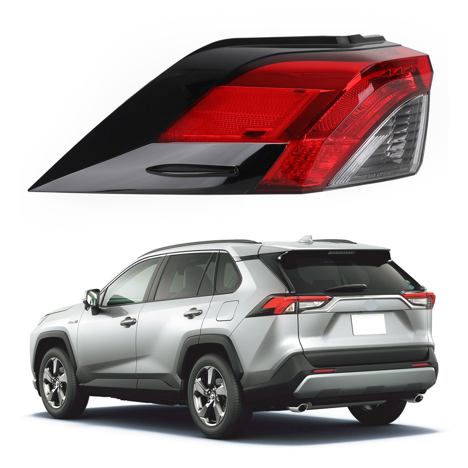 PALASER 2019-2021 Toyota RAV4 L+r Side Tail Light Rear Lamp Outer 81560/81550-0R090 - Image 15