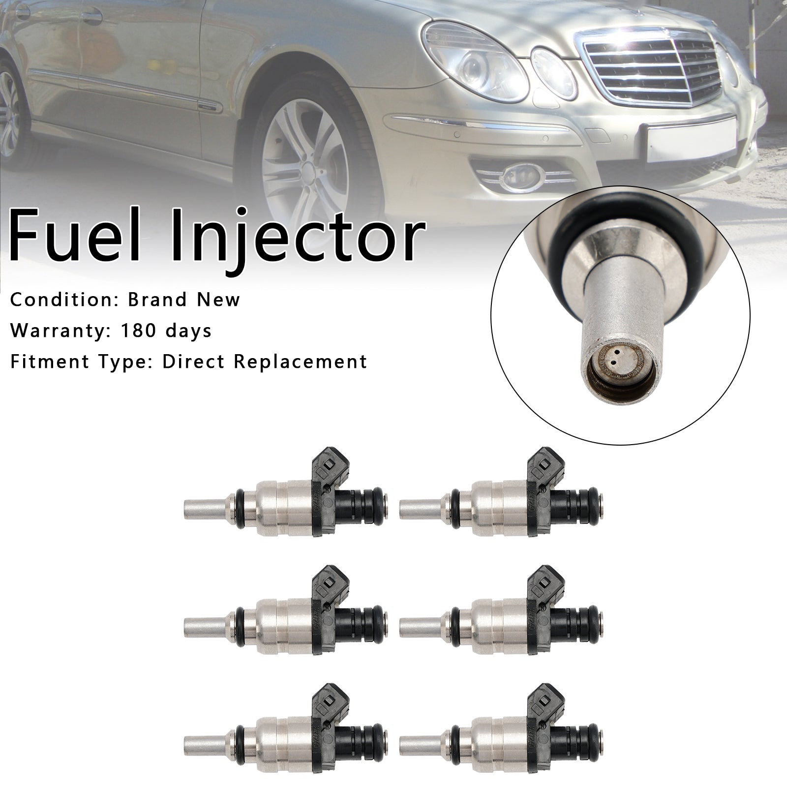 PALASER 1999-2000 BMW 528i 2.8L 6Pcs Fuel Injector 13537546244 1427240 7546244 - Image 5