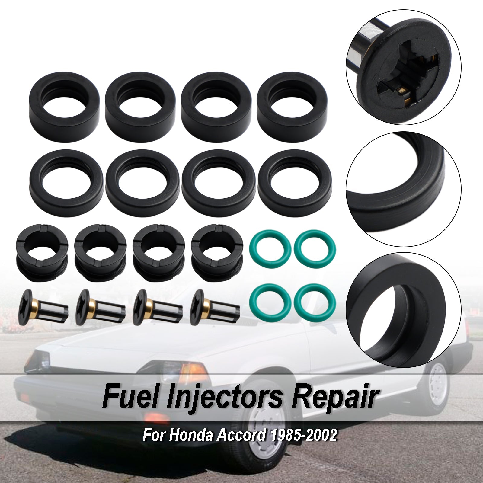 PALASER 1995-1997 Honda Odyssey Fuel Injector Repair Kit O-rings Seals - Image 5