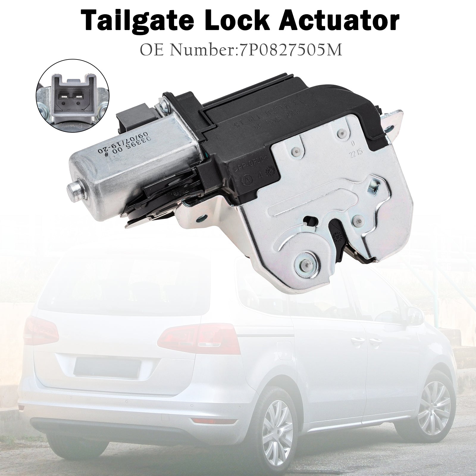 PALASER Tailgate Lock Actuator 7P0827505M For Vw Sharan 7N1 7N2 Seat Alhambra 710 711