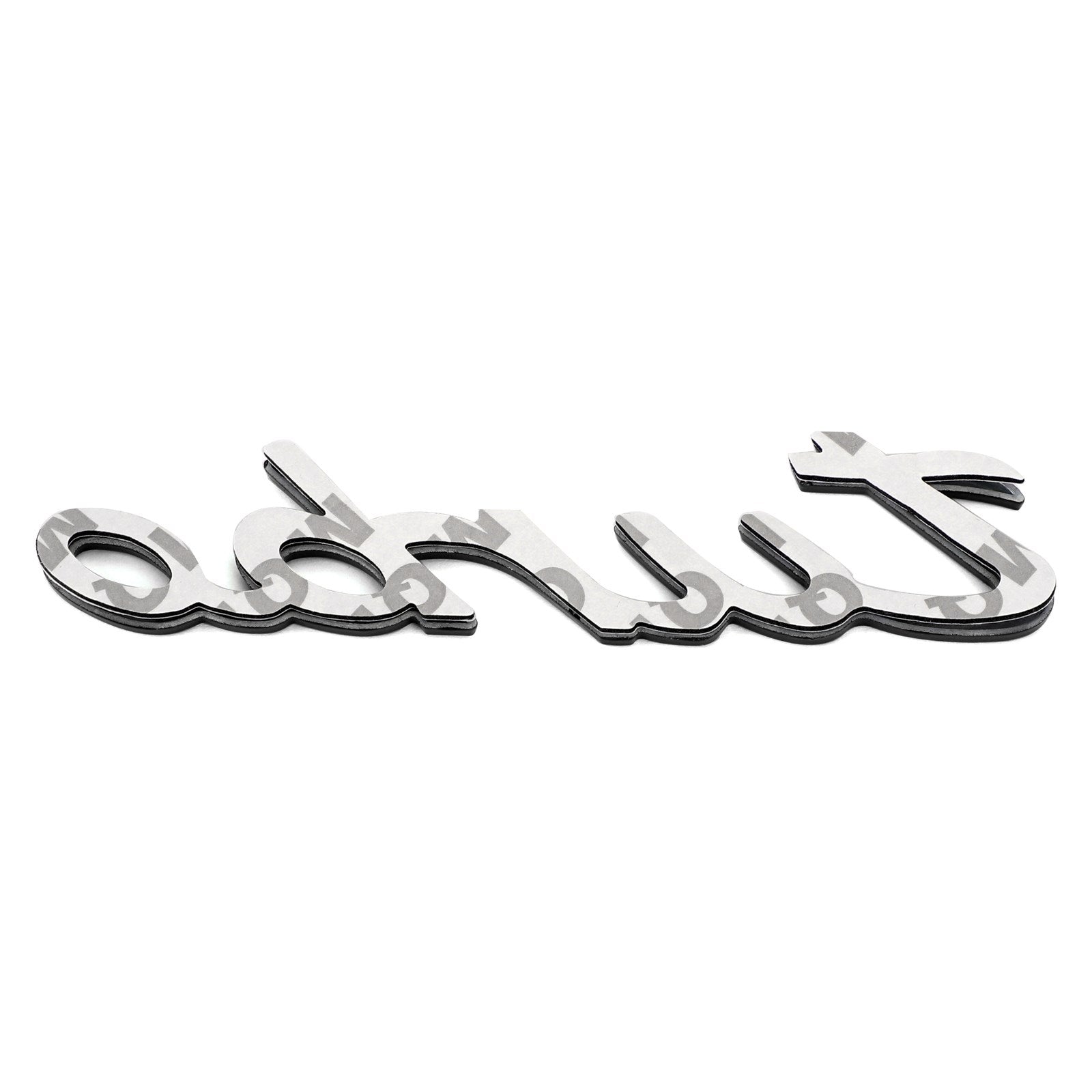 PALASER 3D Car Sticker Plating Metal Turbo Logo Emblem Badge Decal Black - Image 2