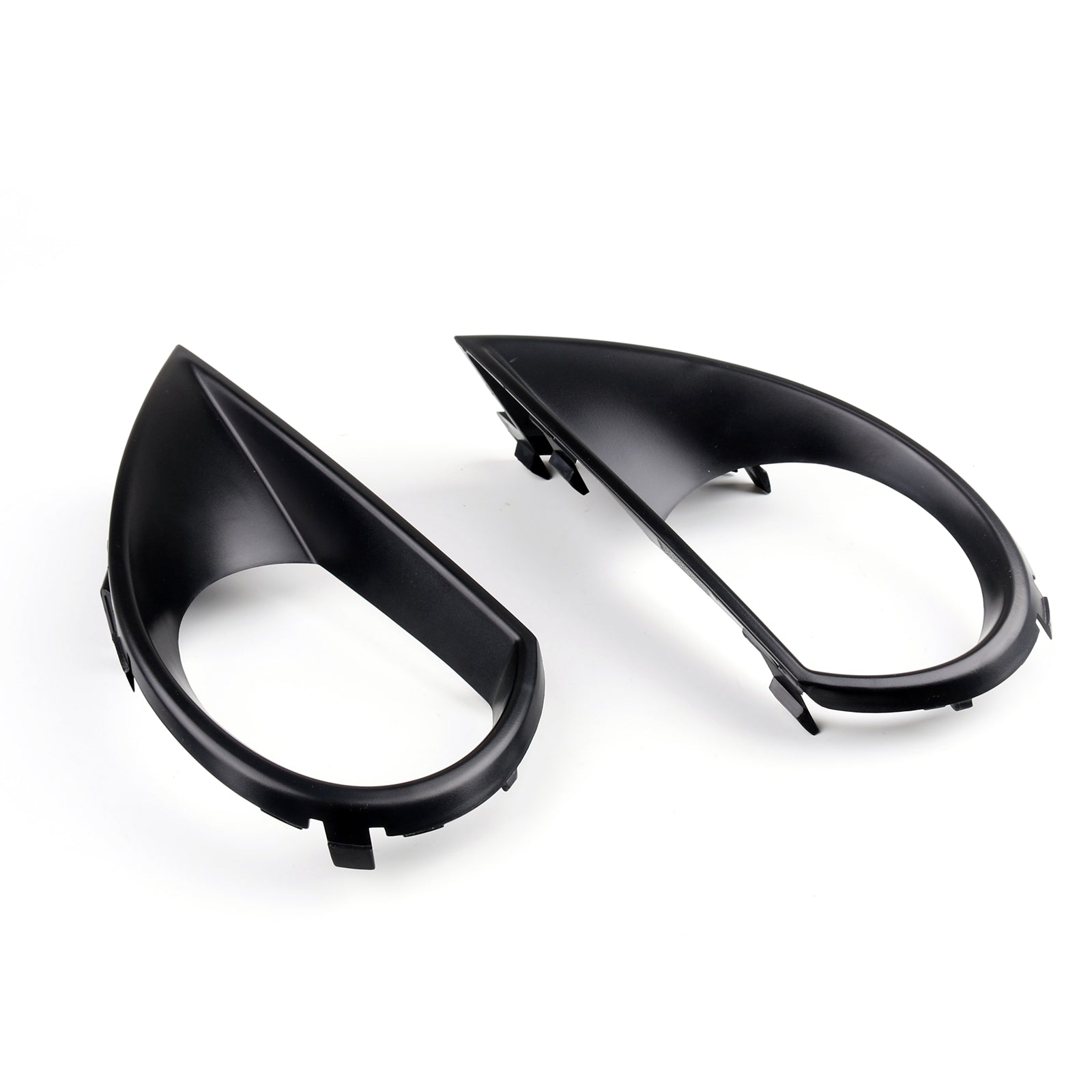 PALASER 2010-2015 Audi Q7 Front Bumper Side Fog Light Cover Caps Trims Frames