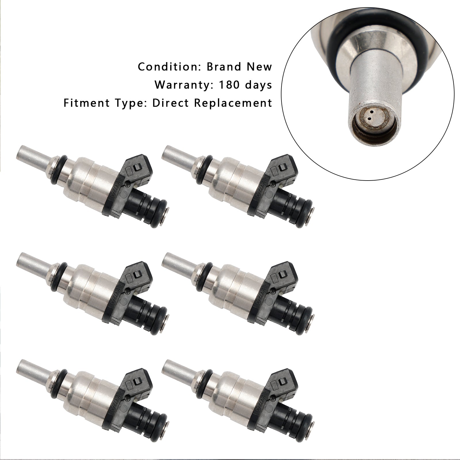 PALASER 1998-2000 BMW 323i 2.5L 6Pcs Fuel Injector 13537546244 1427240 7546244 - Image 9