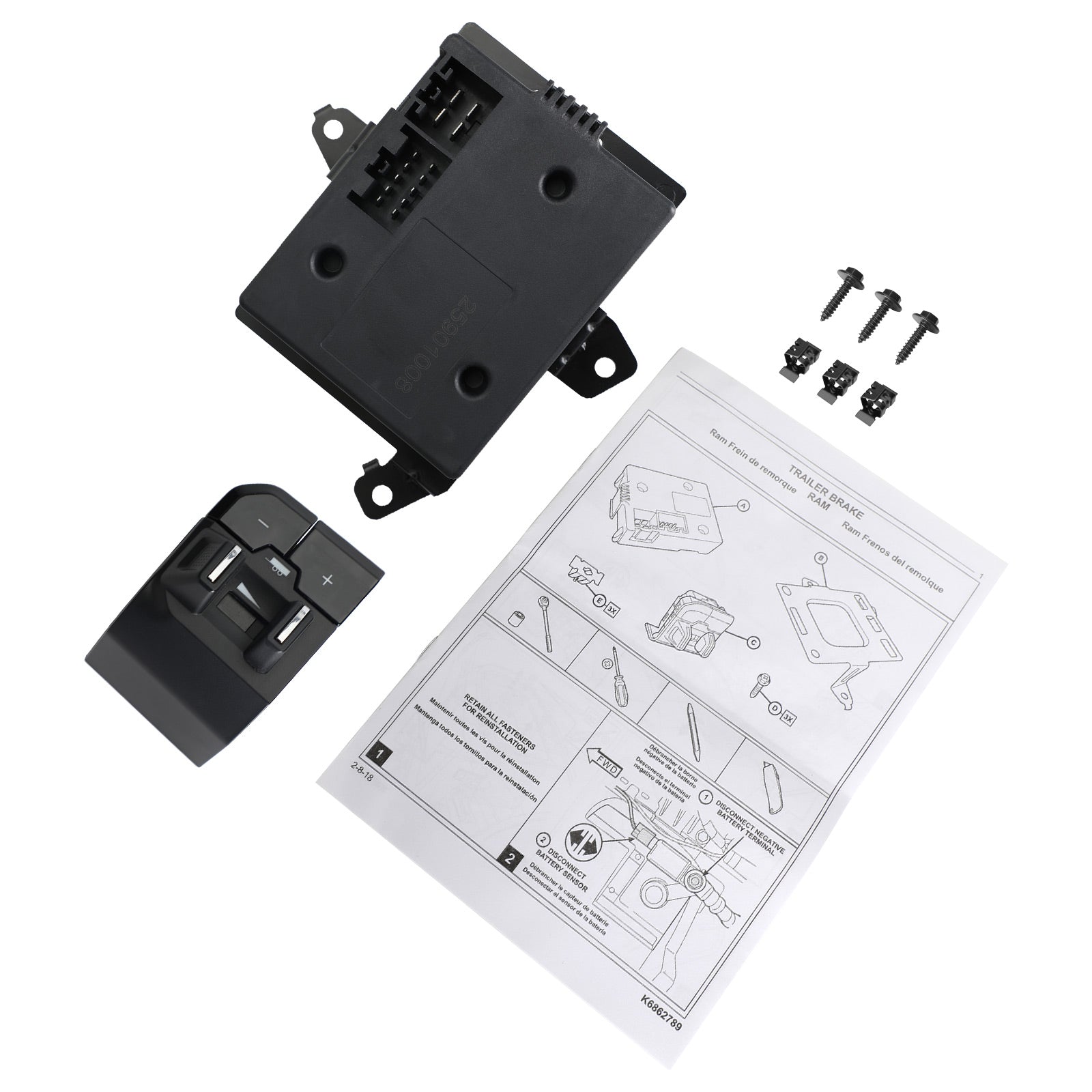 PALASER 2019-2022 Ram 1500 82215278AE Dt Integrated Trailer Brake Controller - Image 11