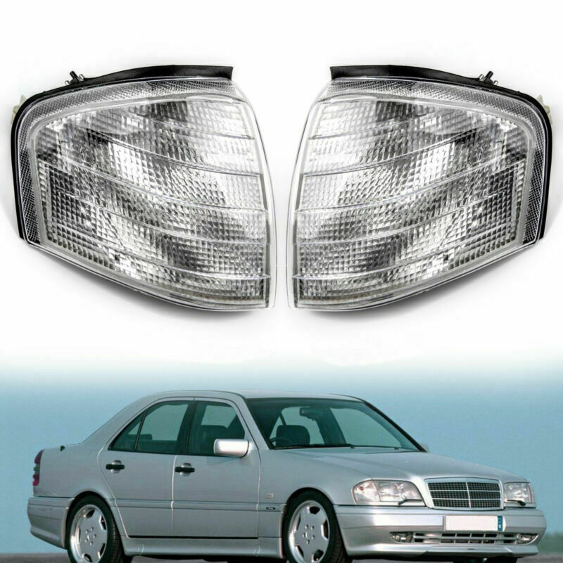 PALASER 1994-2000 Class C Signal Turn W202 Lamps Lights Corner Mercedes Pair For Benz
