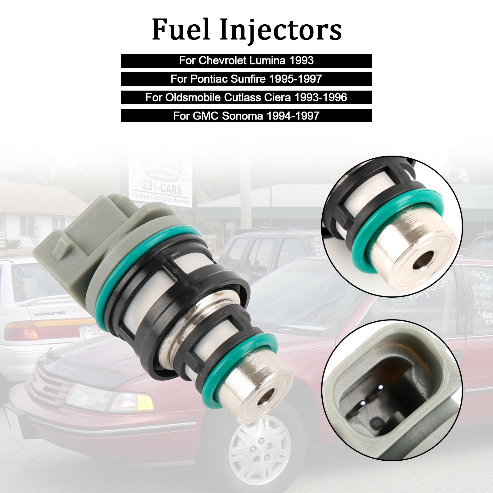 PALASER 1994-1997 GMC Sonoma 1PCS Fuel Injectors 17113124 17113197 17112693 - Image 8