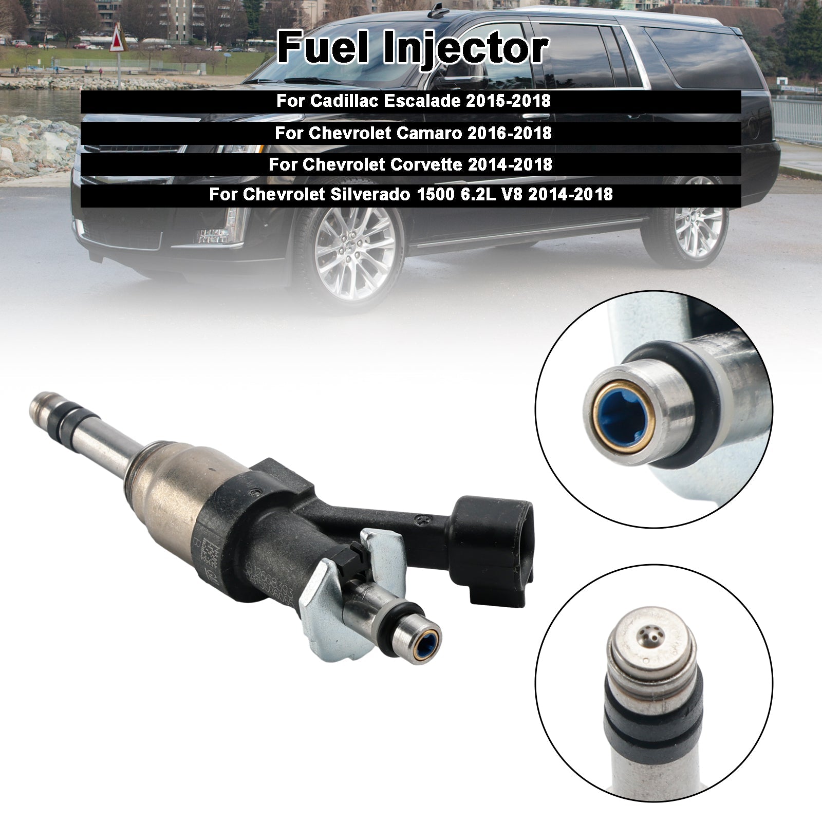 PALASER 2014-2018 GMC Sierra 1500 6.2L V8 Fuel Injectors 12668393 FJ1297 - Image 6