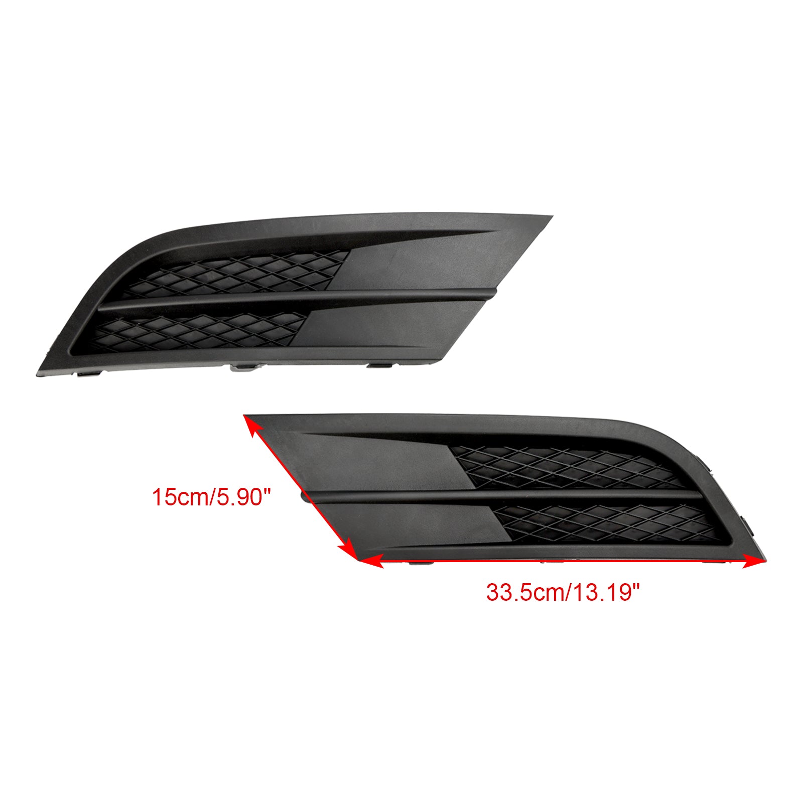 PALASER 2015-2018 Vw Jetta Pair Fog Lamp Cover Grille Grill 5C6853665H9B9 5C6853666G9B9 VW1038135 - Image 9
